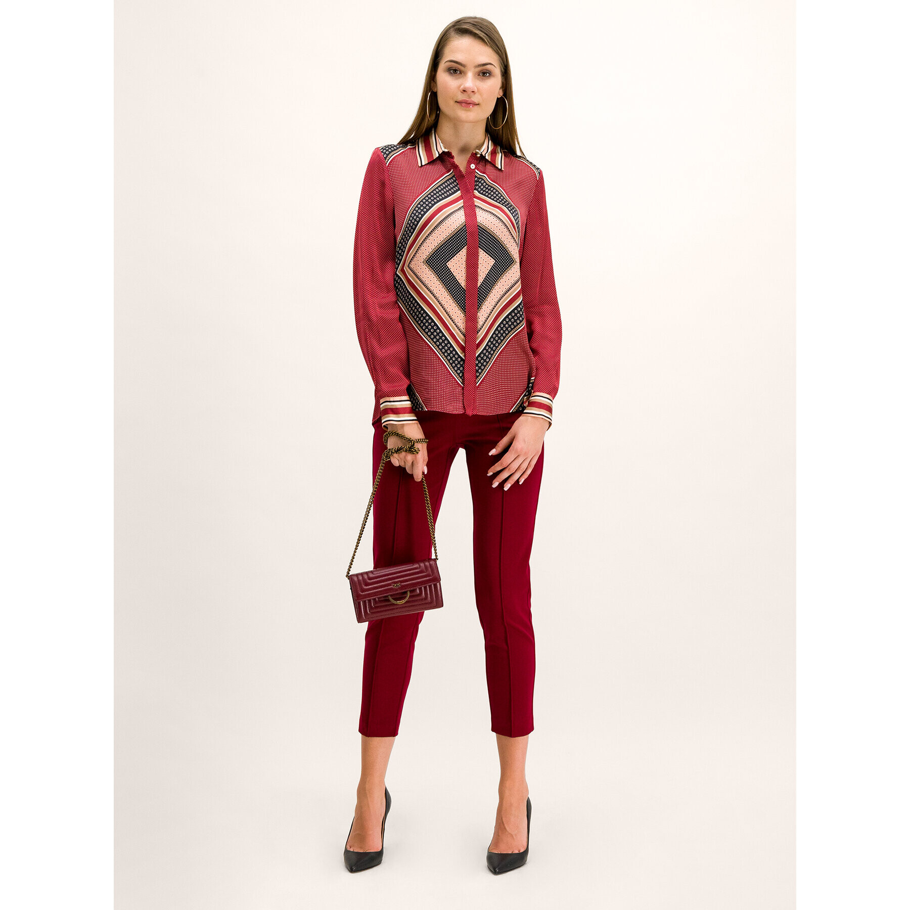 Pennyblack Риза Emanuela 21140519 Червен Regular Fit - Pepit.bg