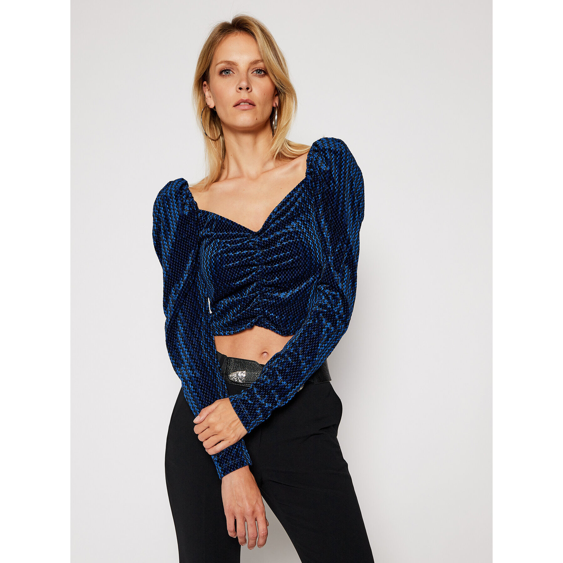 Pepe Jeans Блуза DUA LIPA Jara PL303847 Тъмносин Regular Fit - Pepit.bg
