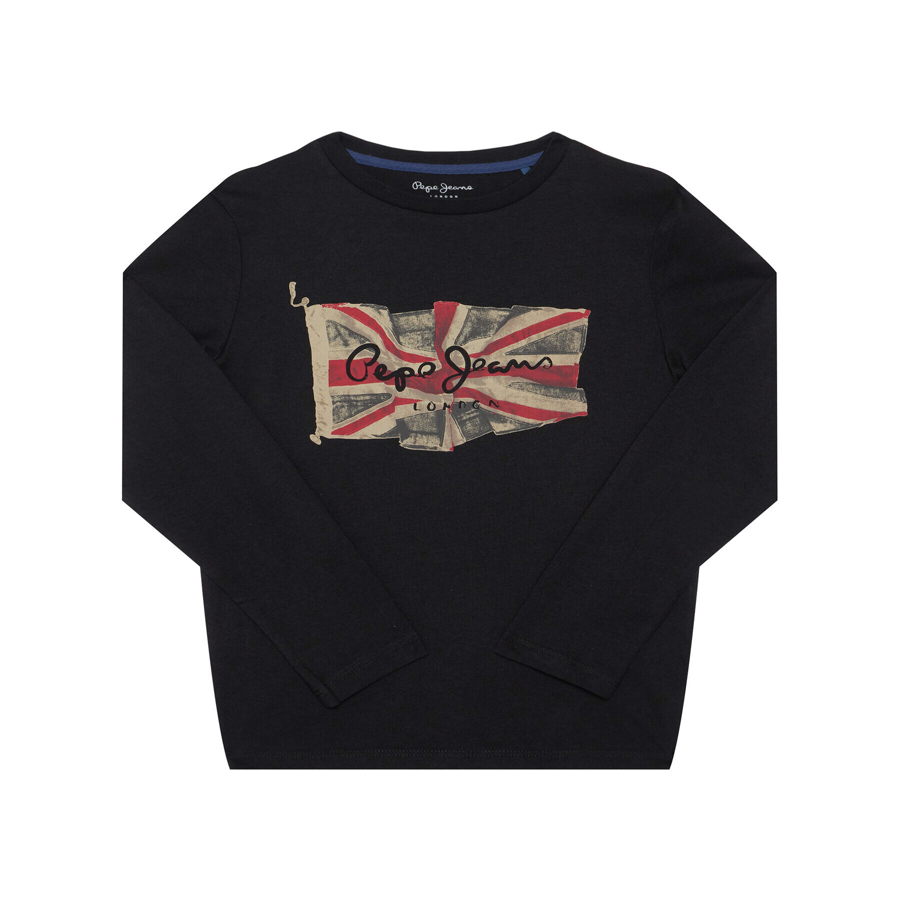 Pepe Jeans Блуза Flag Logo Jr PB502603 Тъмносин Regular Fit - Pepit.bg