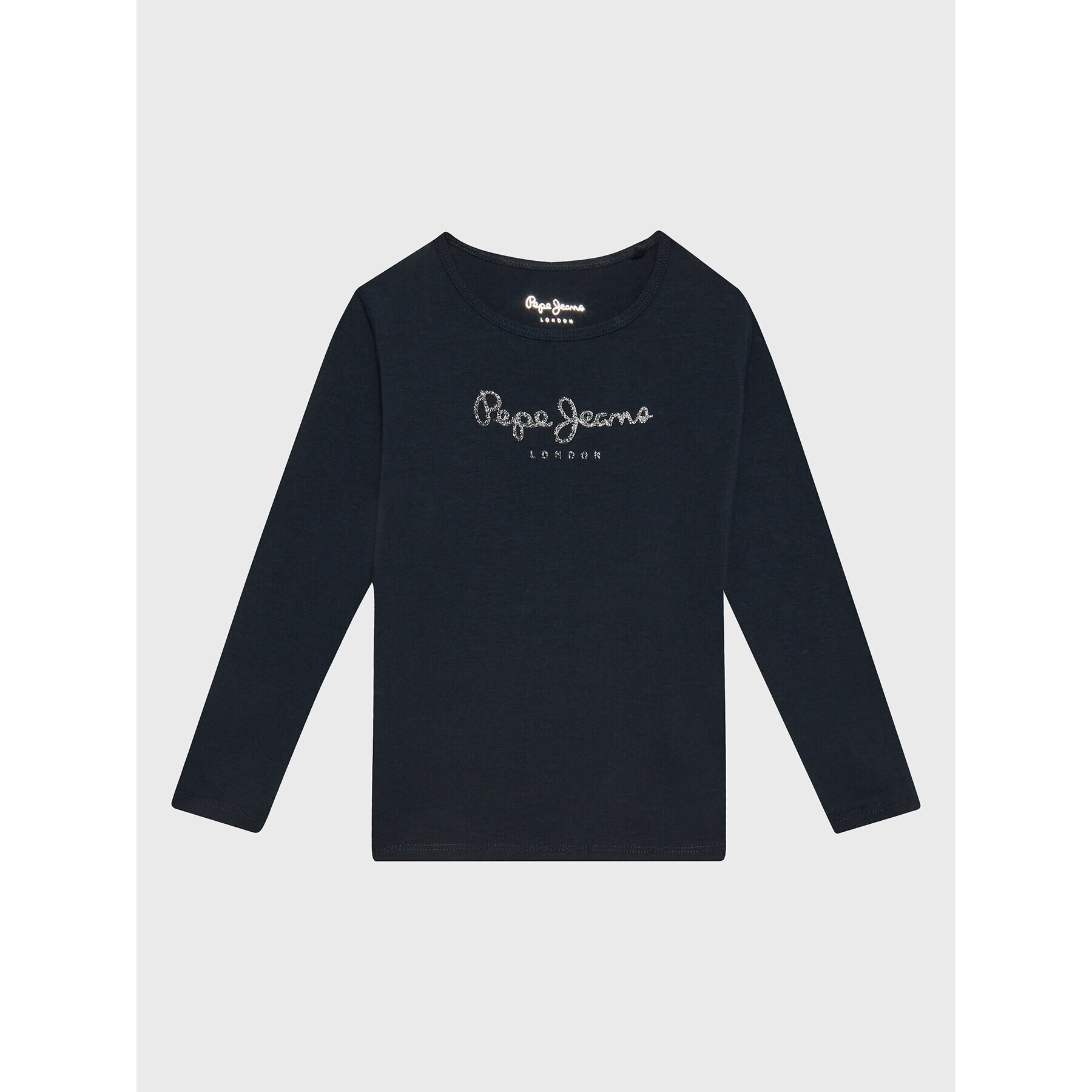 Pepe Jeans Блуза Hana Glitter PG501364 Тъмносин Regular Fit - Pepit.bg