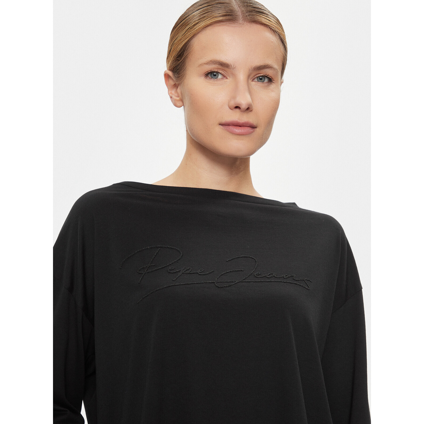 Pepe Jeans Блуза Hope PL505739 Черен Relaxed Fit - Pepit.bg