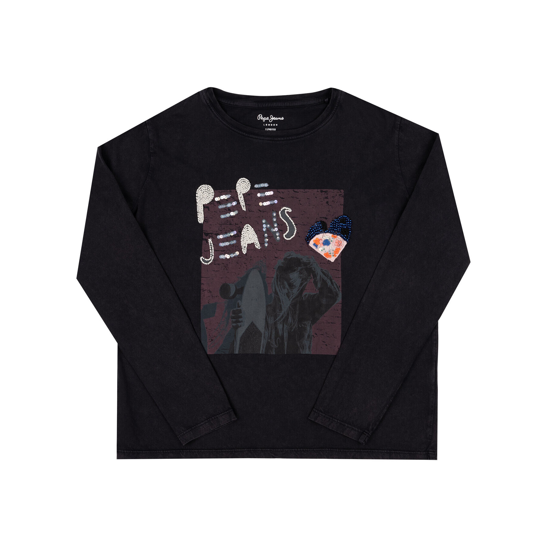 Pepe Jeans Блуза Malay PG502288 Черен Regular Fit - Pepit.bg