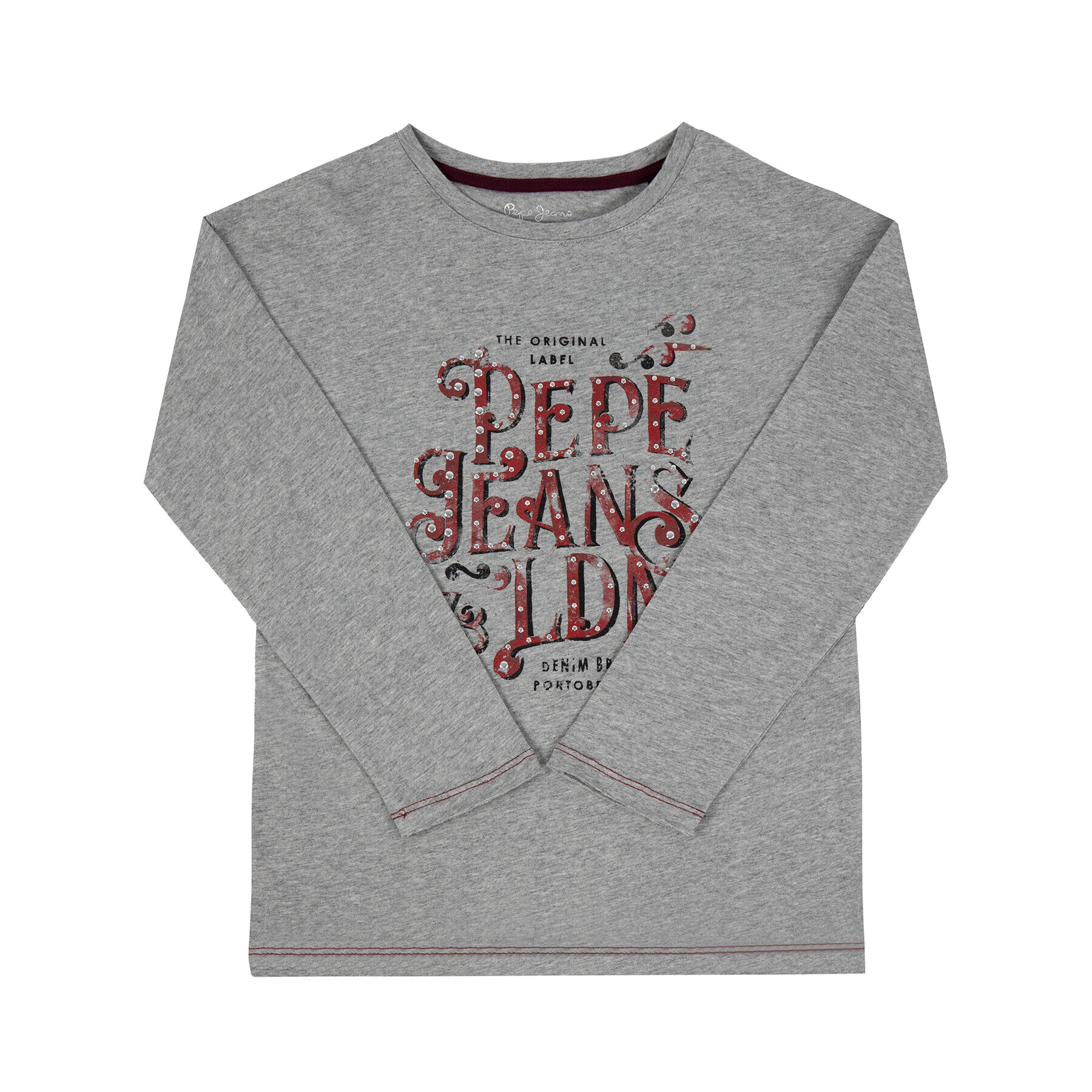 Pepe Jeans Блуза Malvina PG502289 Сив Regular Fit - Pepit.bg