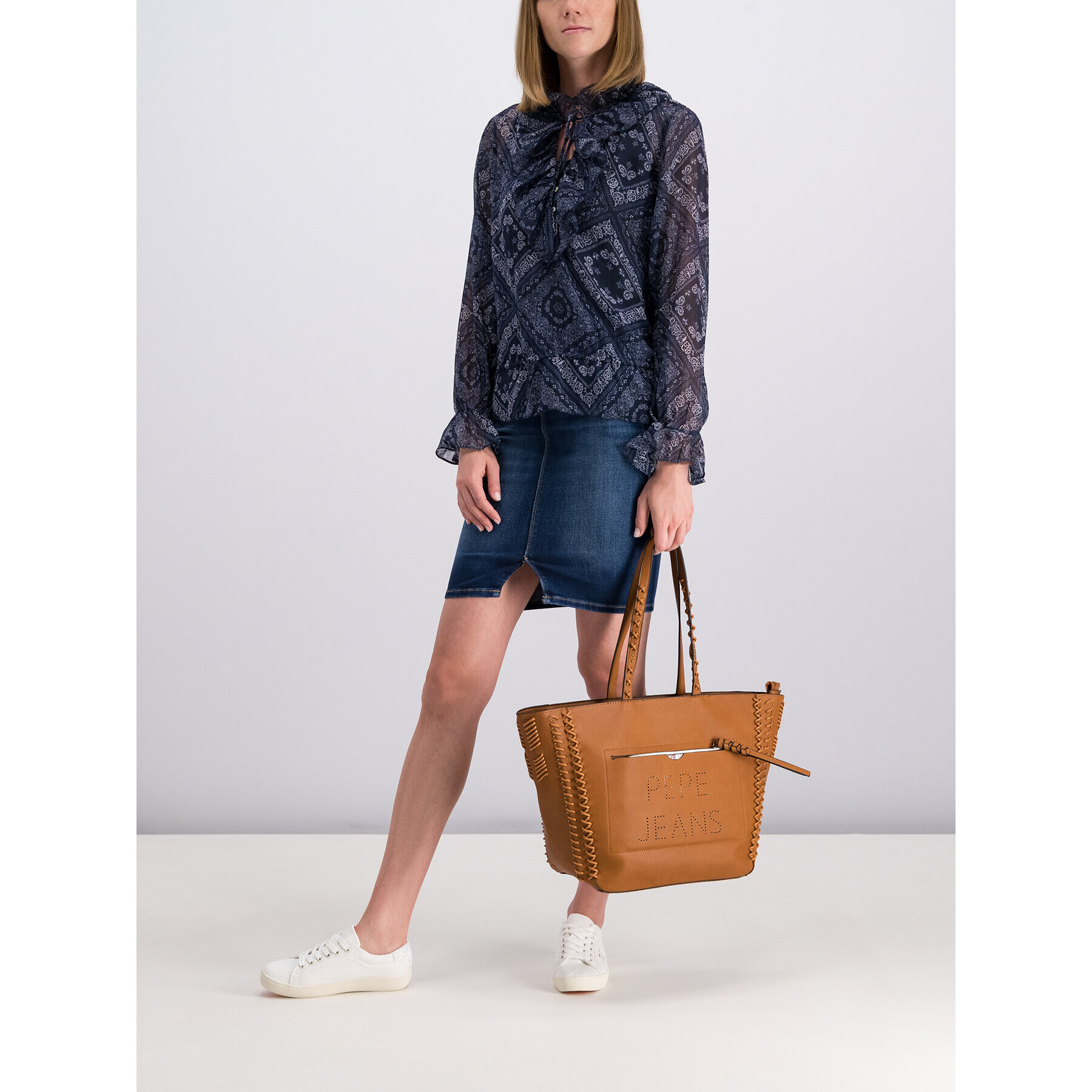 Pepe Jeans Блуза Matilda PL303418 Тъмносин Regular Fit - Pepit.bg