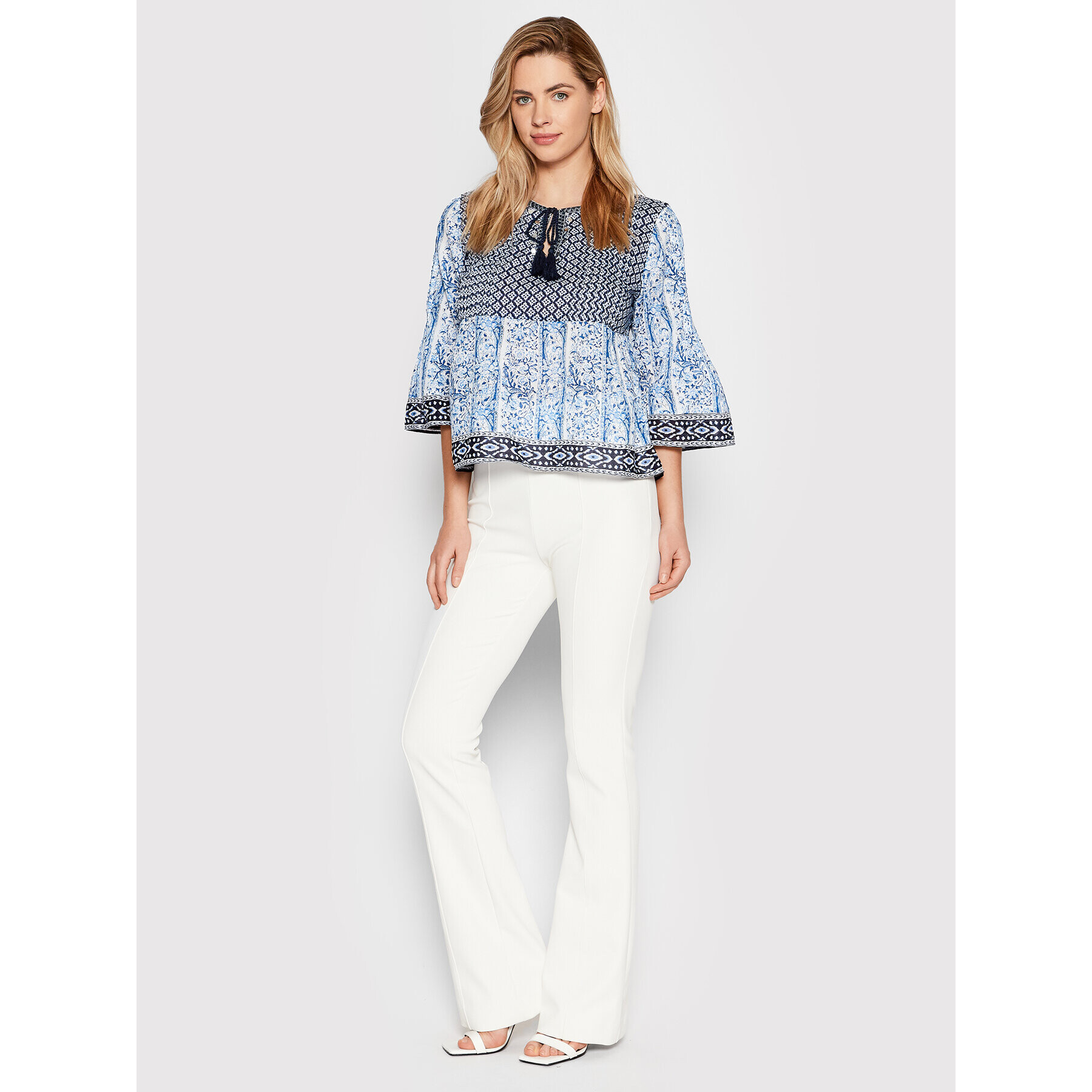 Pepe Jeans Блуза Mavis PL304239 Син Relaxed Fit - Pepit.bg