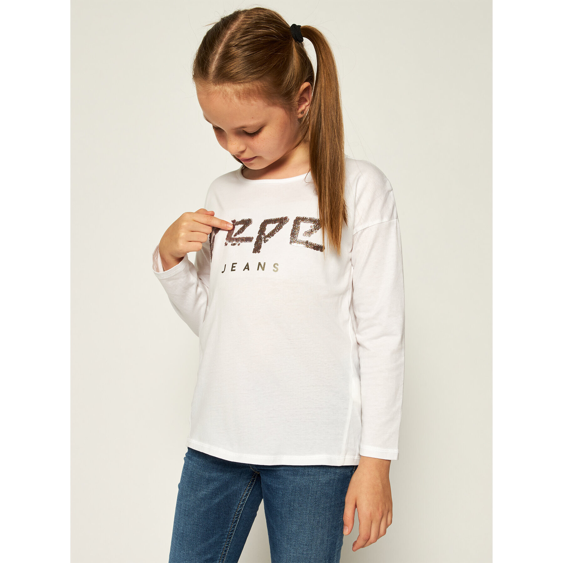 Pepe Jeans Блуза PG502204 Бял Regular Fit - Pepit.bg