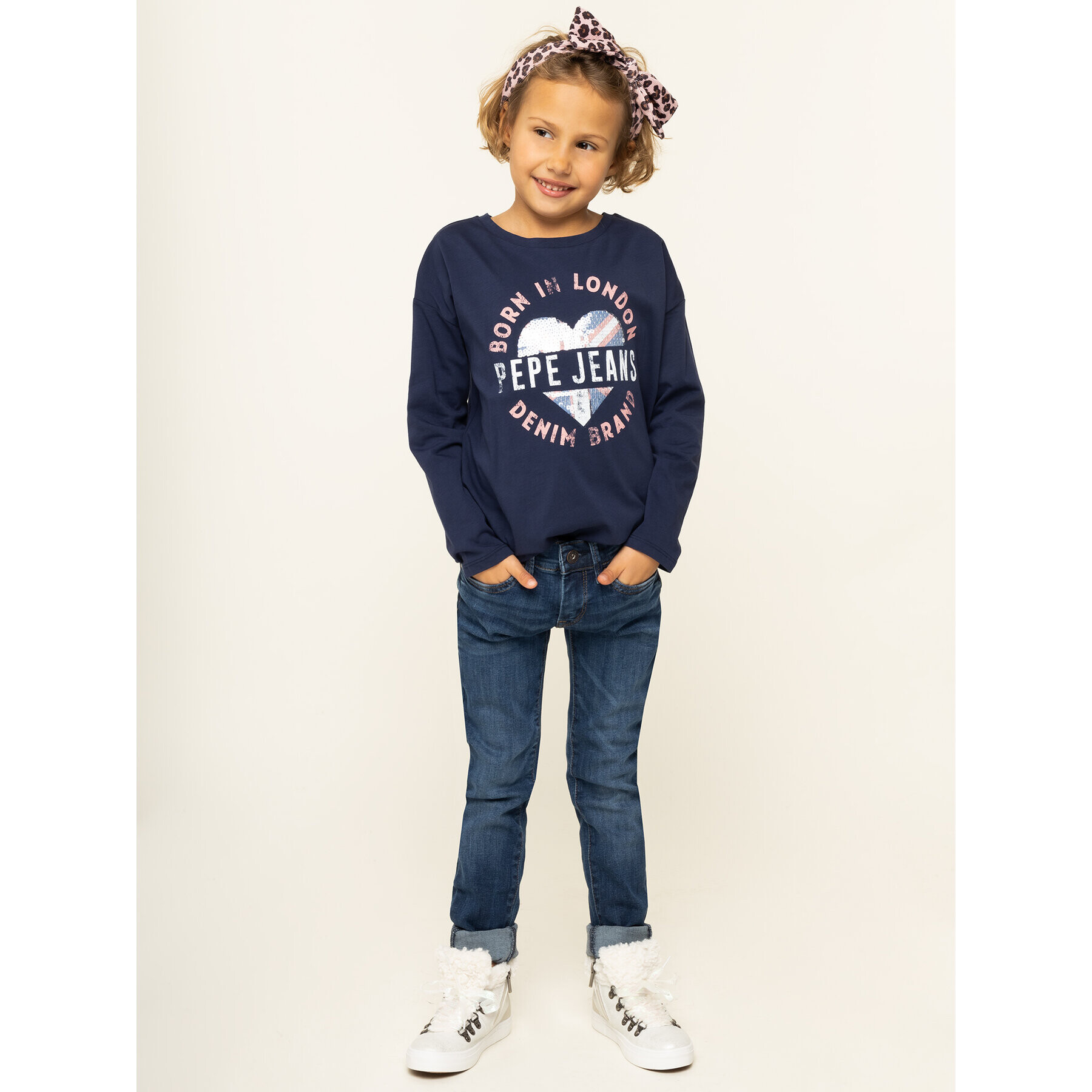 Pepe Jeans Блуза PG502205 Тъмносин Regular Fit - Pepit.bg
