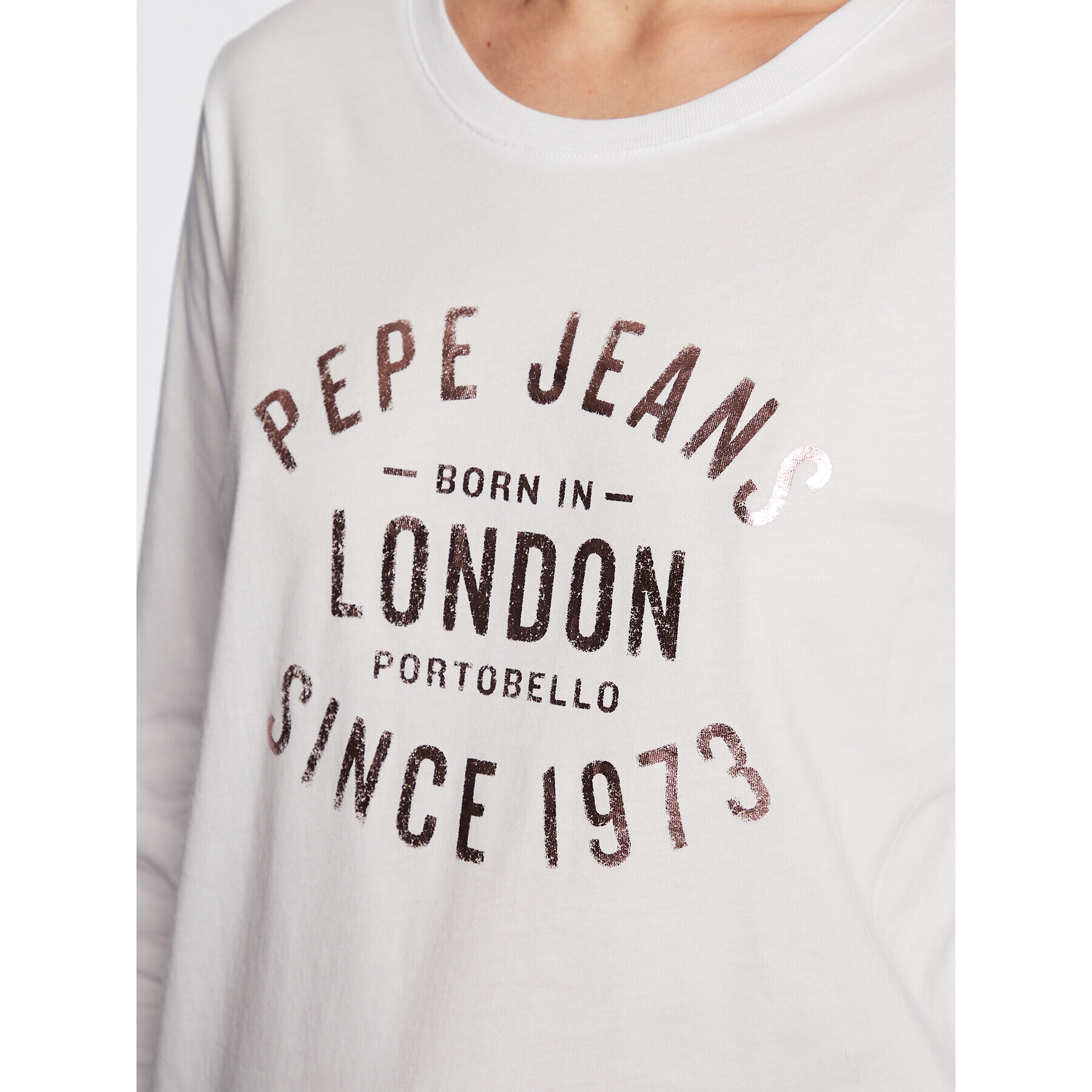 Pepe Jeans Блуза Rio PL505326 Бял Regular Fit - Pepit.bg