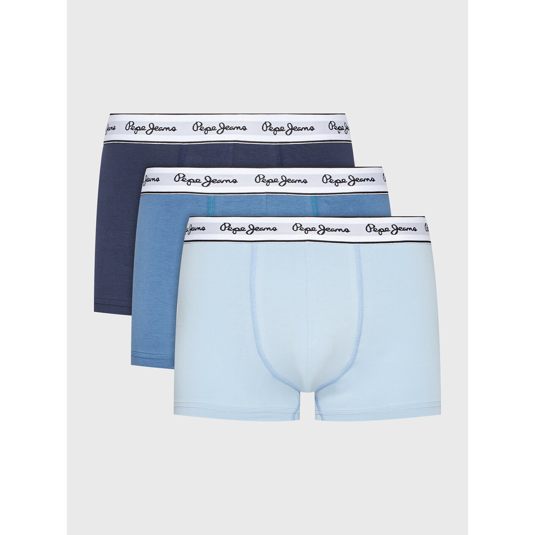 Pepe Jeans Боксерки Solid Tk 3P PMU10978 Син - Pepit.bg