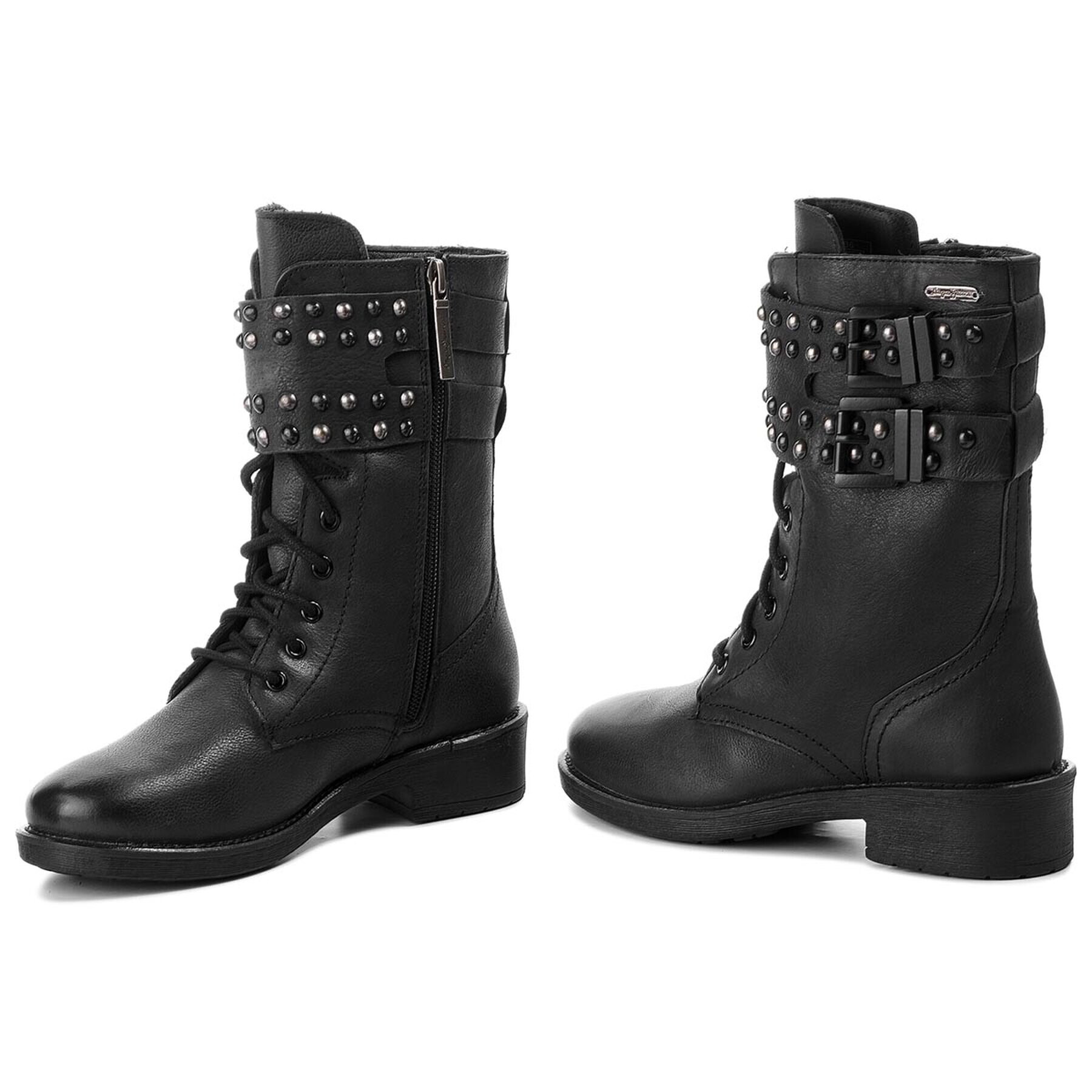 Pepe Jeans Боти Maddox Army PLS50346 Черен - Pepit.bg
