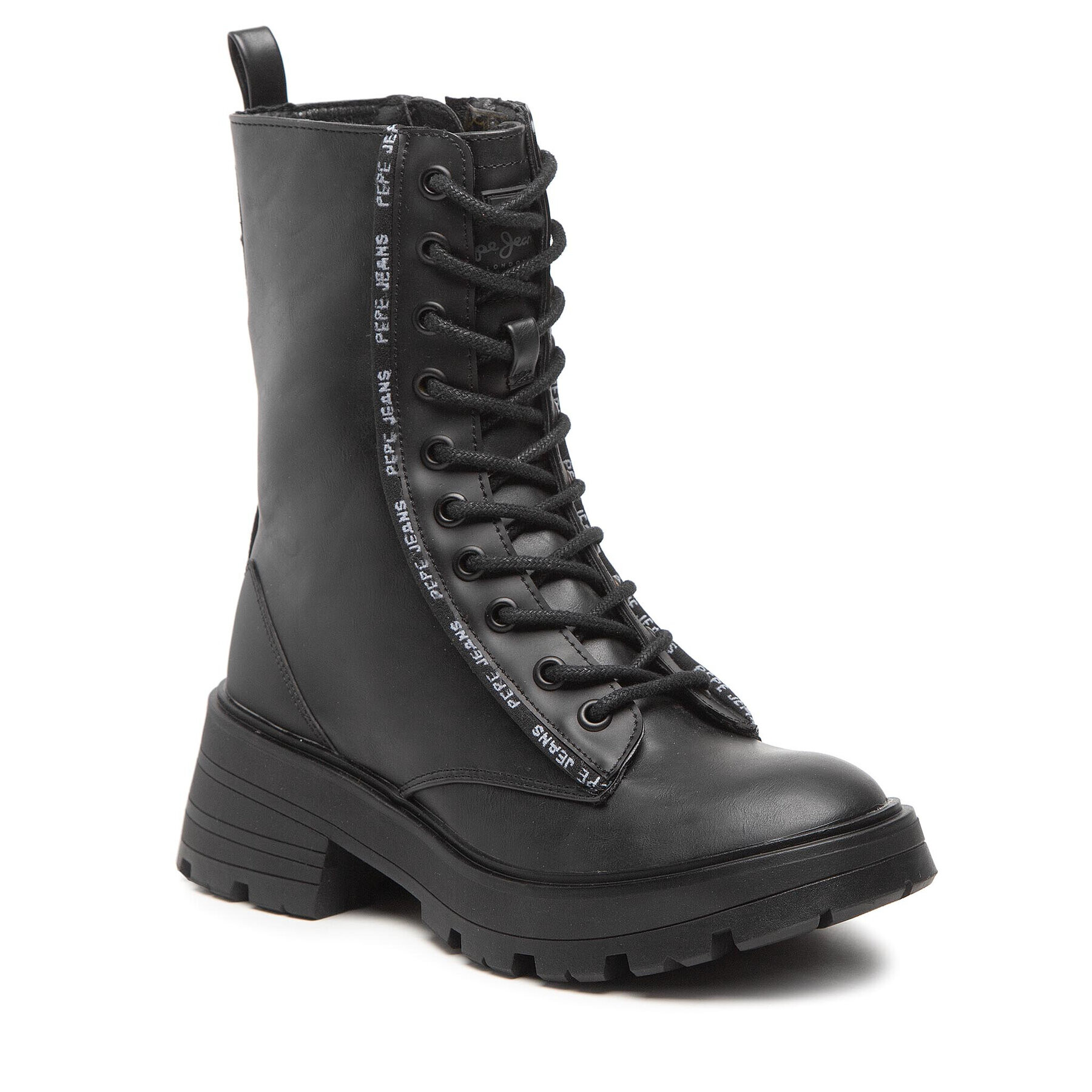 Pepe Jeans Боти Soda Rub W PLS50473 Черен - Pepit.bg