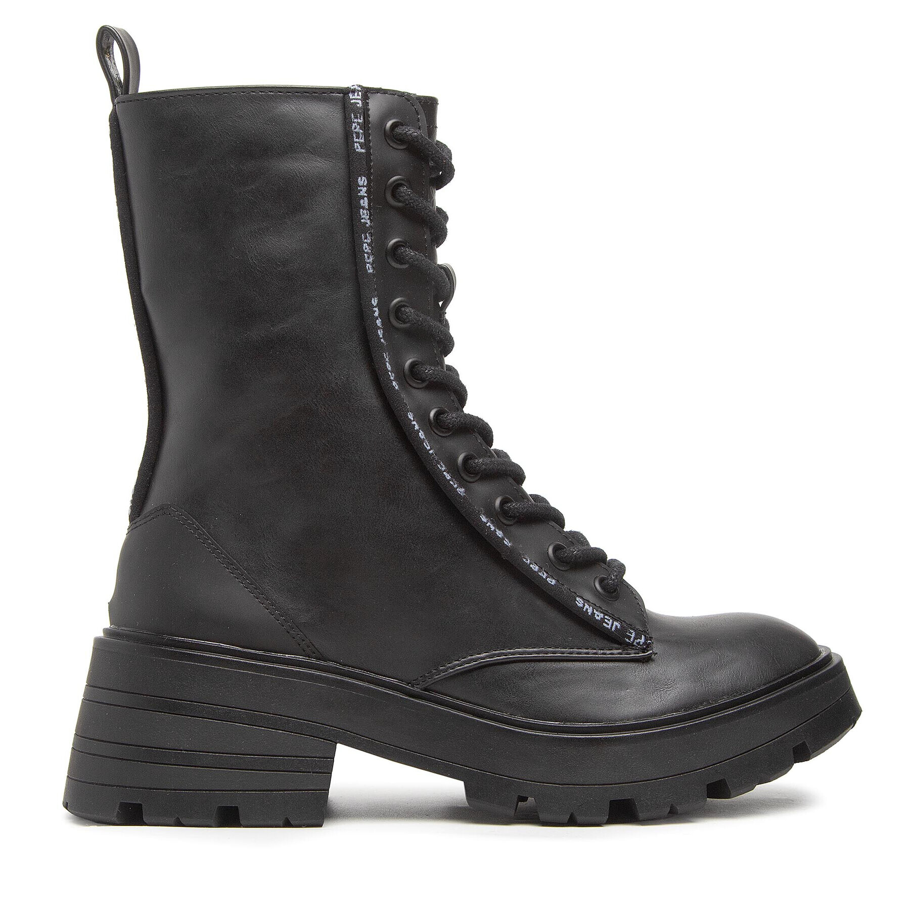 Pepe Jeans Боти Soda Rub W PLS50473 Черен - Pepit.bg