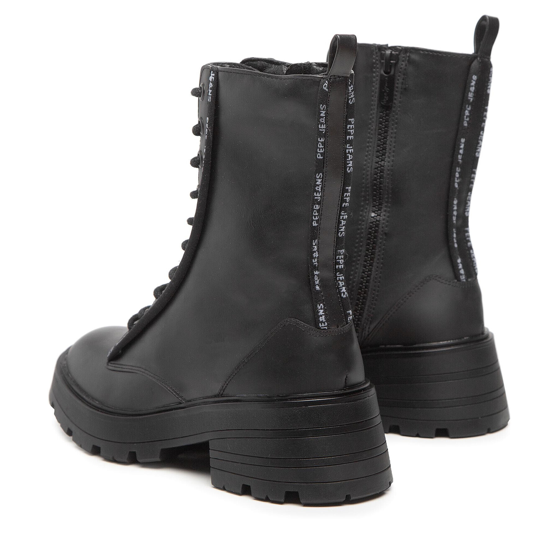 Pepe Jeans Боти Soda Rub W PLS50473 Черен - Pepit.bg