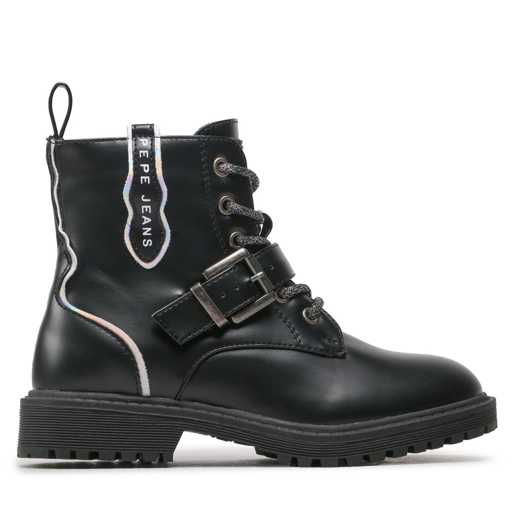 Pepe Jeans Ботуши Hatton Laces PGS50186 Черен - Pepit.bg