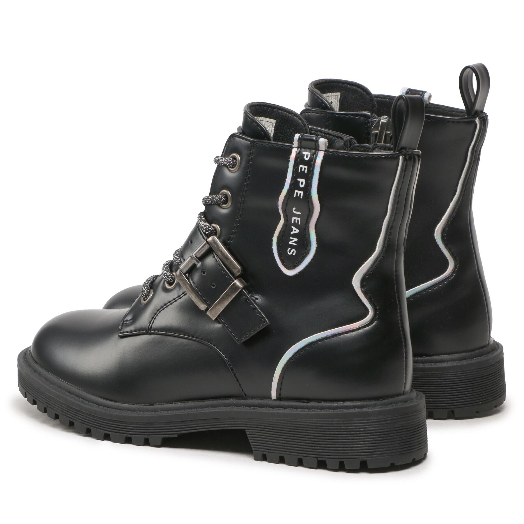 Pepe Jeans Ботуши Hatton Laces PGS50186 Черен - Pepit.bg