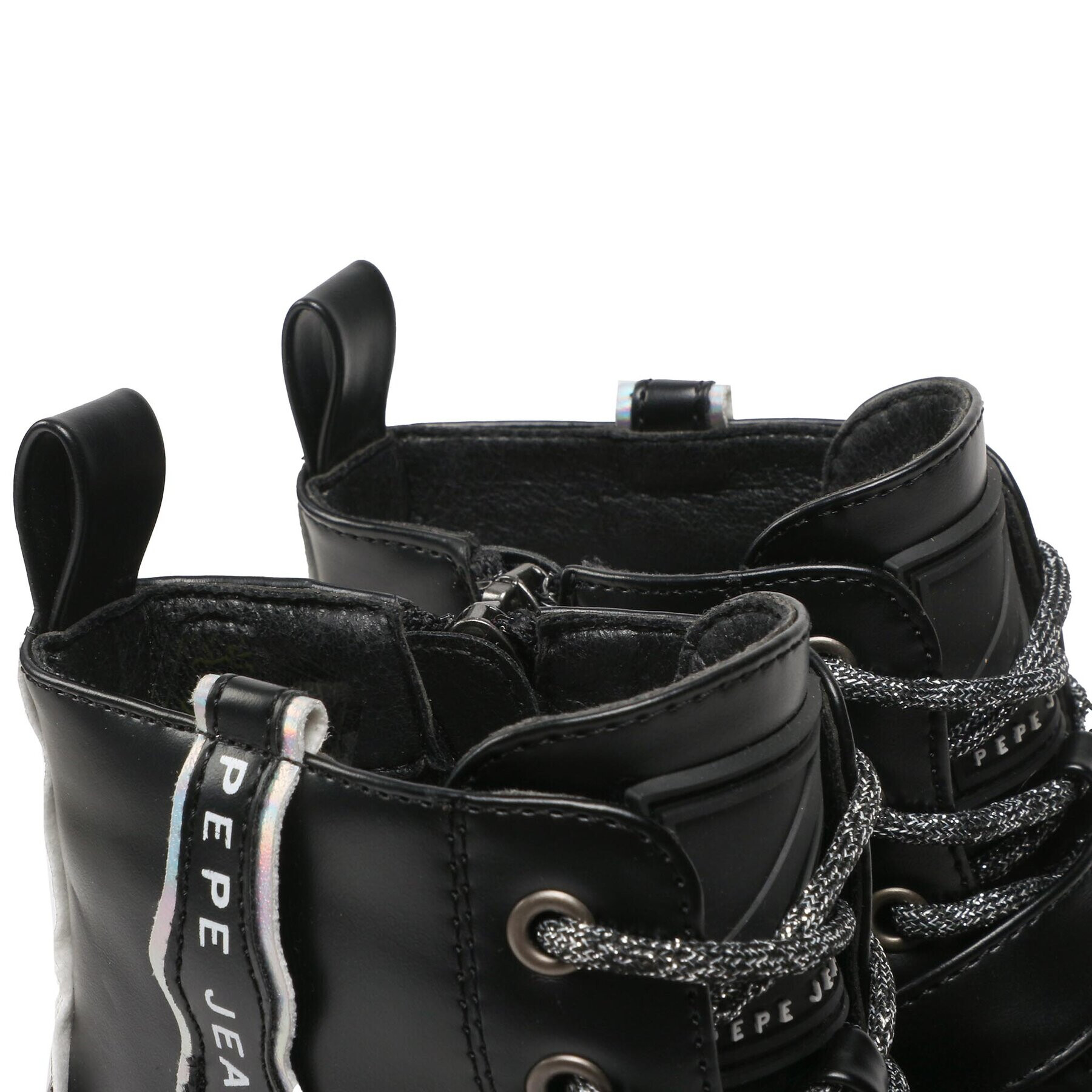 Pepe Jeans Ботуши Hatton Laces PGS50186 Черен - Pepit.bg