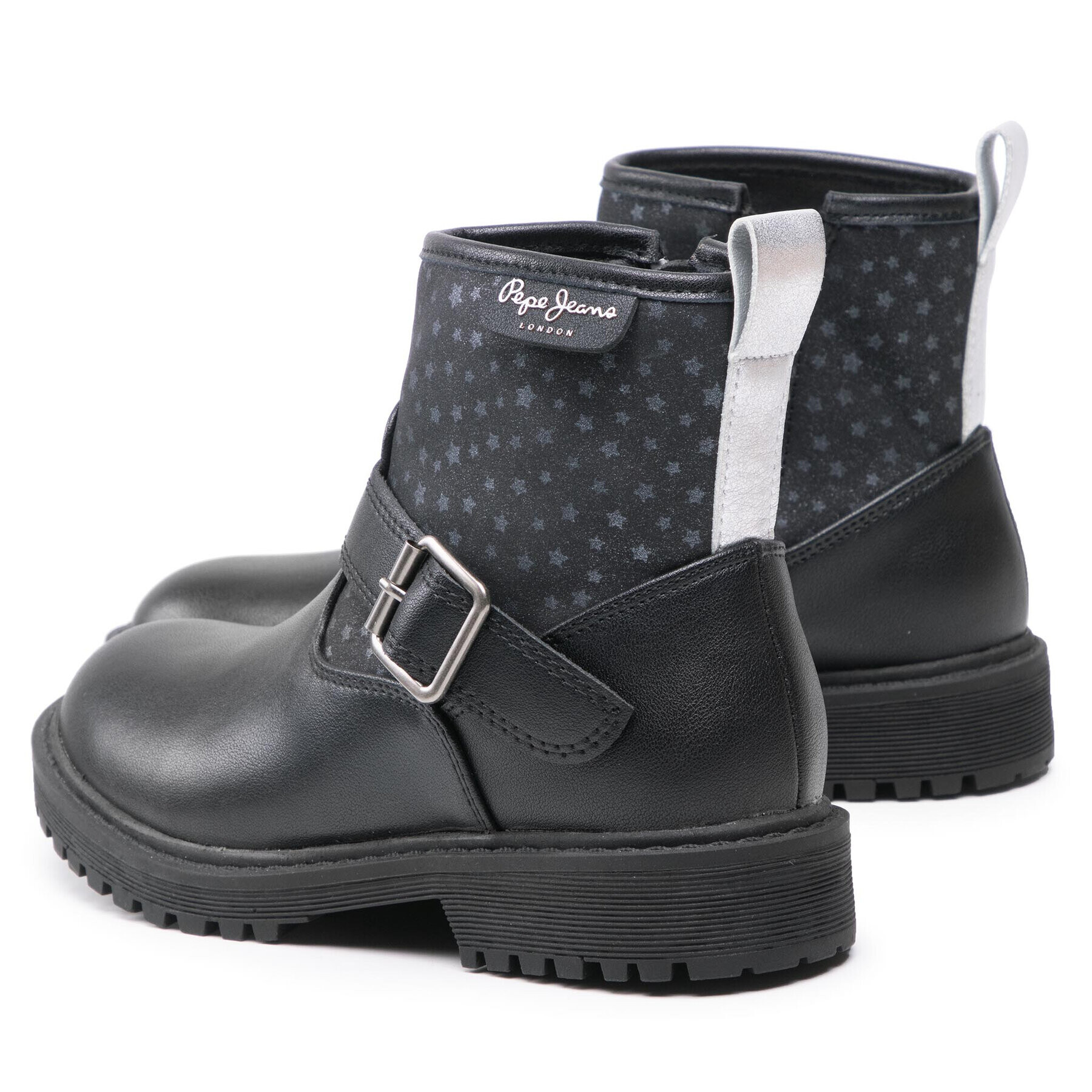 Pepe Jeans Ботуши Hatton Motoclub PGS50166 Черен - Pepit.bg