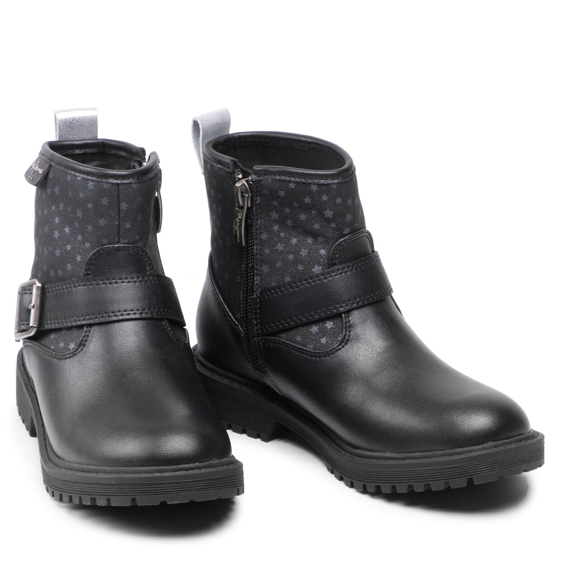 Pepe Jeans Ботуши Hatton Motoclub PGS50166 Черен - Pepit.bg