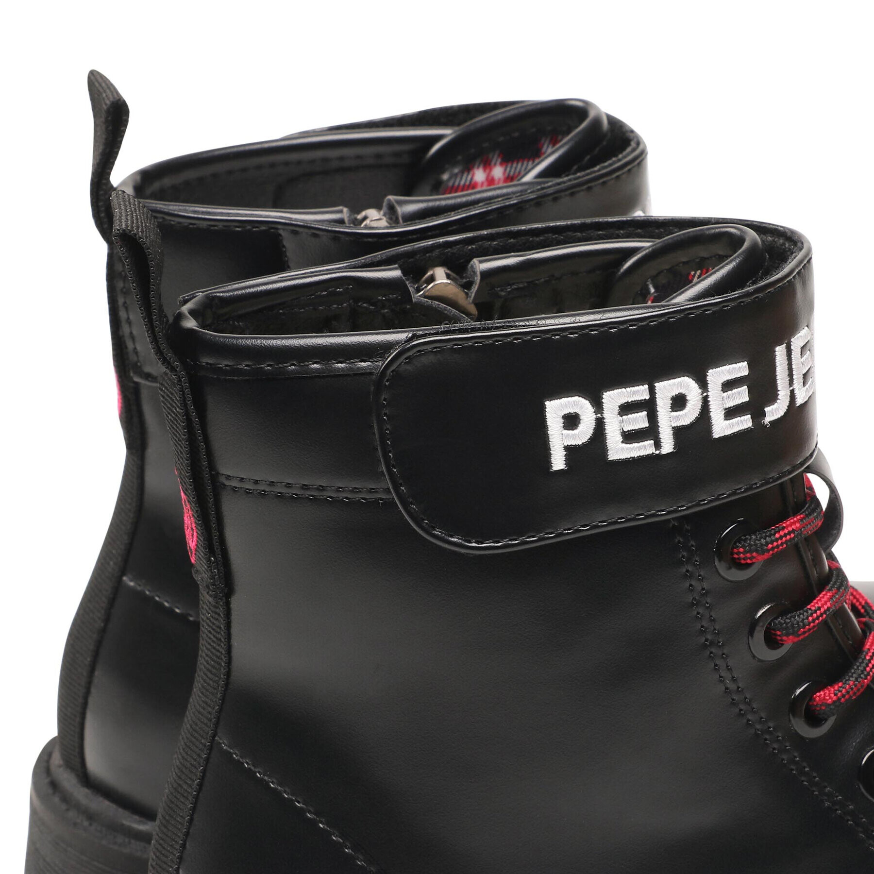 Pepe Jeans Ботуши Hatton Strap Combi PGS50167 Черен - Pepit.bg
