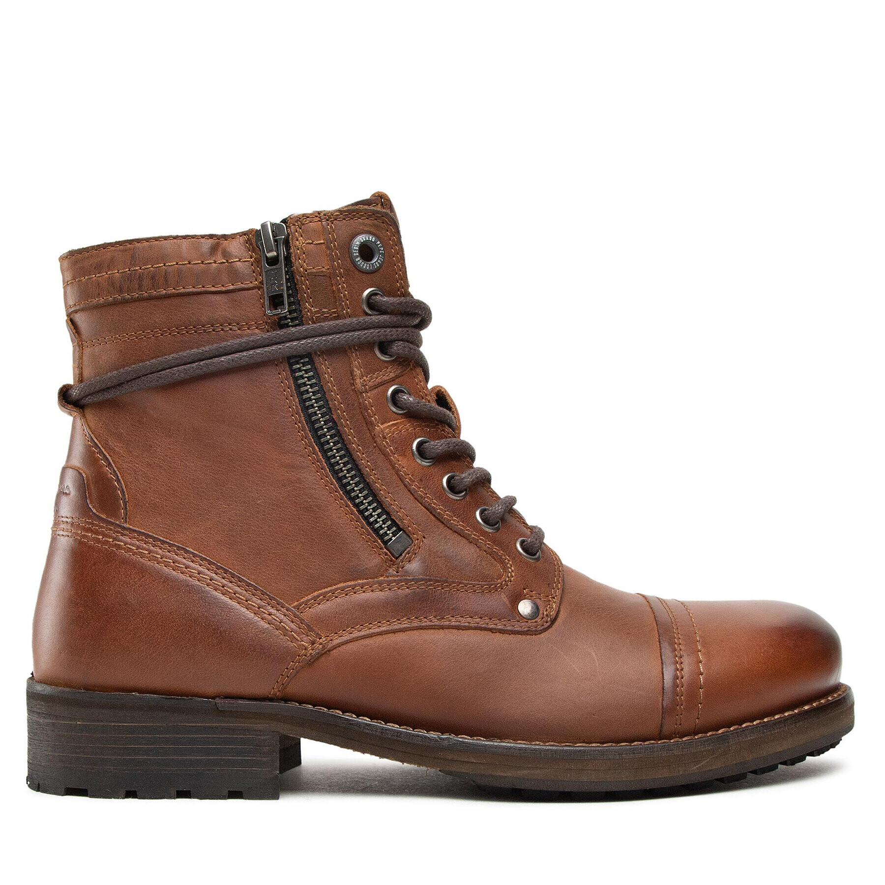 Pepe Jeans Ботуши Melting High PMS50206 Кафяв - Pepit.bg