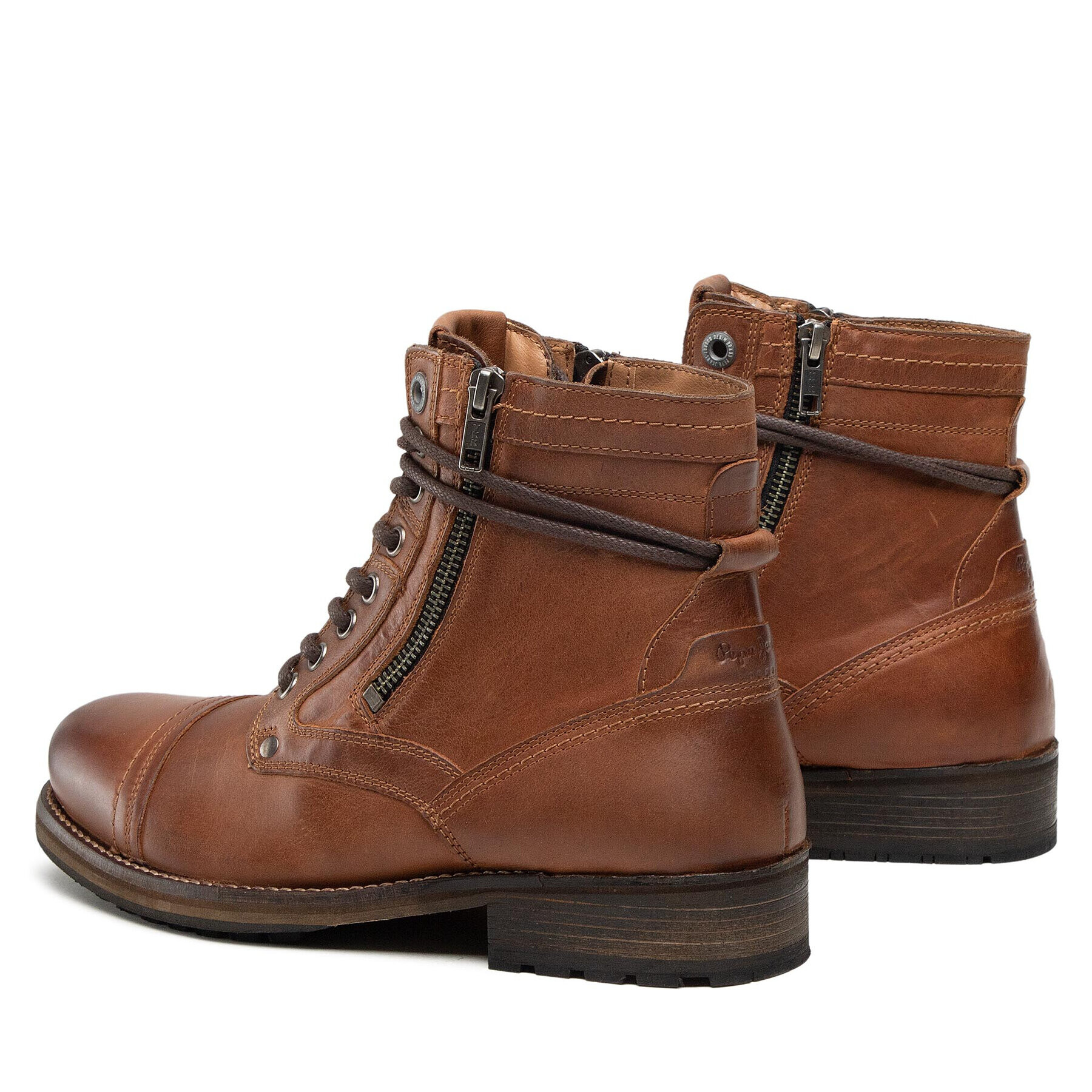 Pepe Jeans Ботуши Melting High PMS50206 Кафяв - Pepit.bg