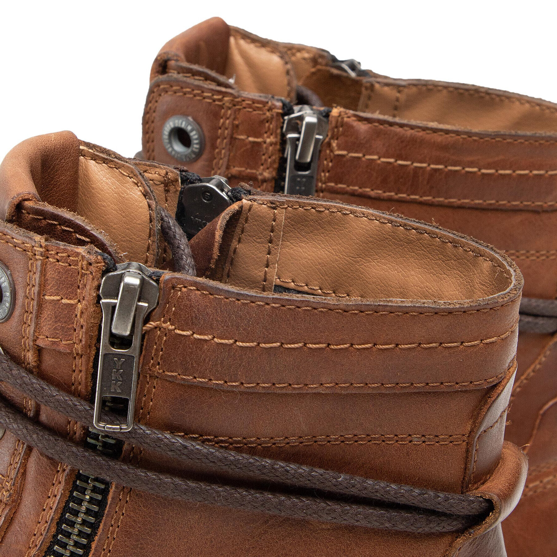 Pepe Jeans Ботуши Melting High PMS50206 Кафяв - Pepit.bg