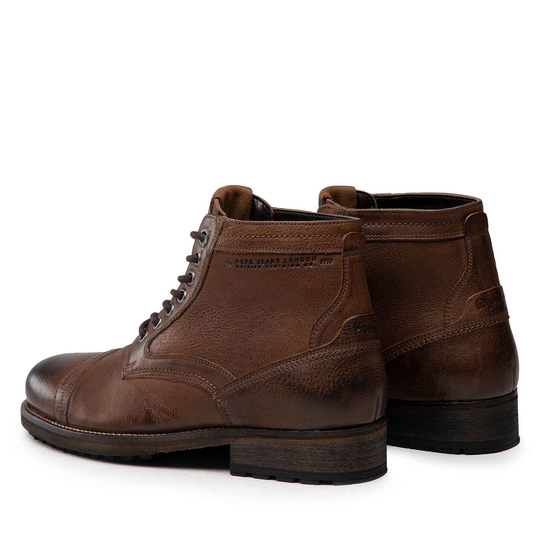 Pepe Jeans Ботуши Melting Med 21 PMS50208 Кафяв - Pepit.bg