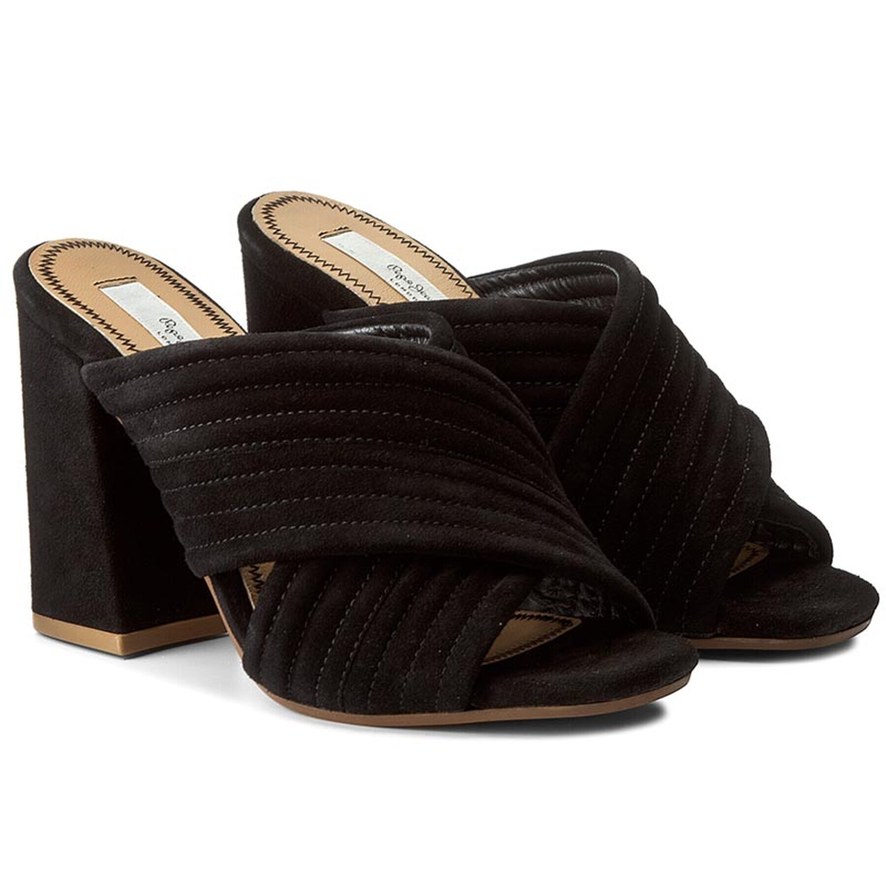 Pepe Jeans Чехли Bay Stitching PLS90249 Черен - Pepit.bg