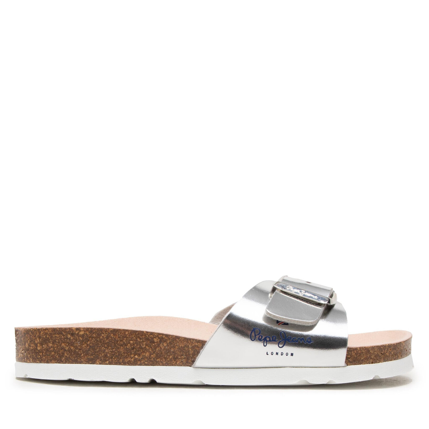 Pepe Jeans Чехли Bio Mirror Girl PGS90187 Сребрист - Pepit.bg