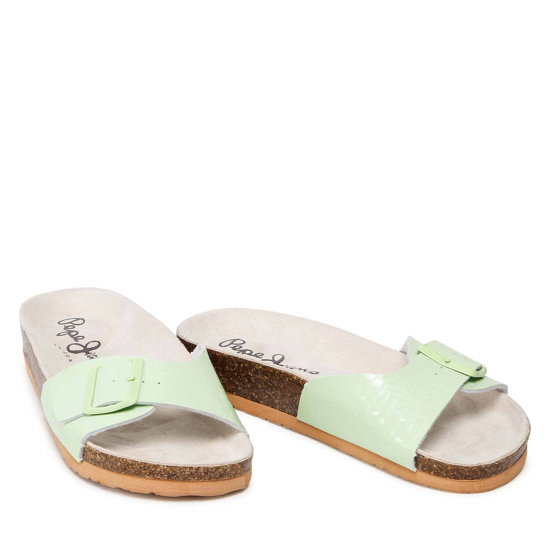 Pepe Jeans Чехли Oban Croc PLS90559 Зелен - Pepit.bg