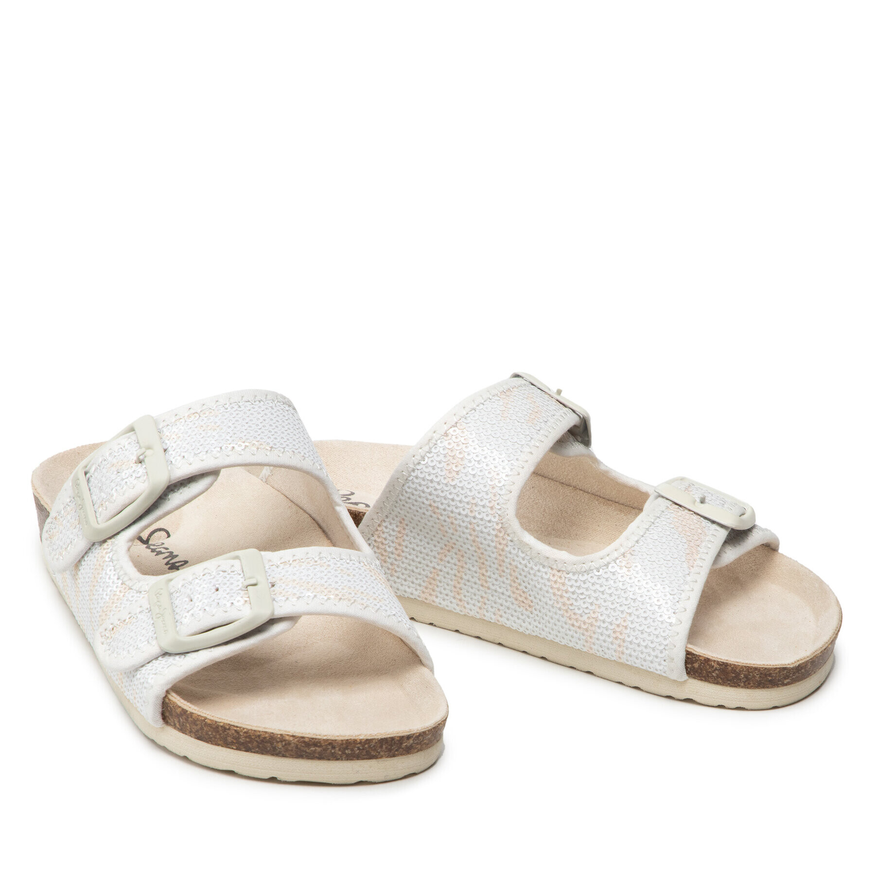 Pepe Jeans Чехли Oban Zebra PLS90562 Бял - Pepit.bg