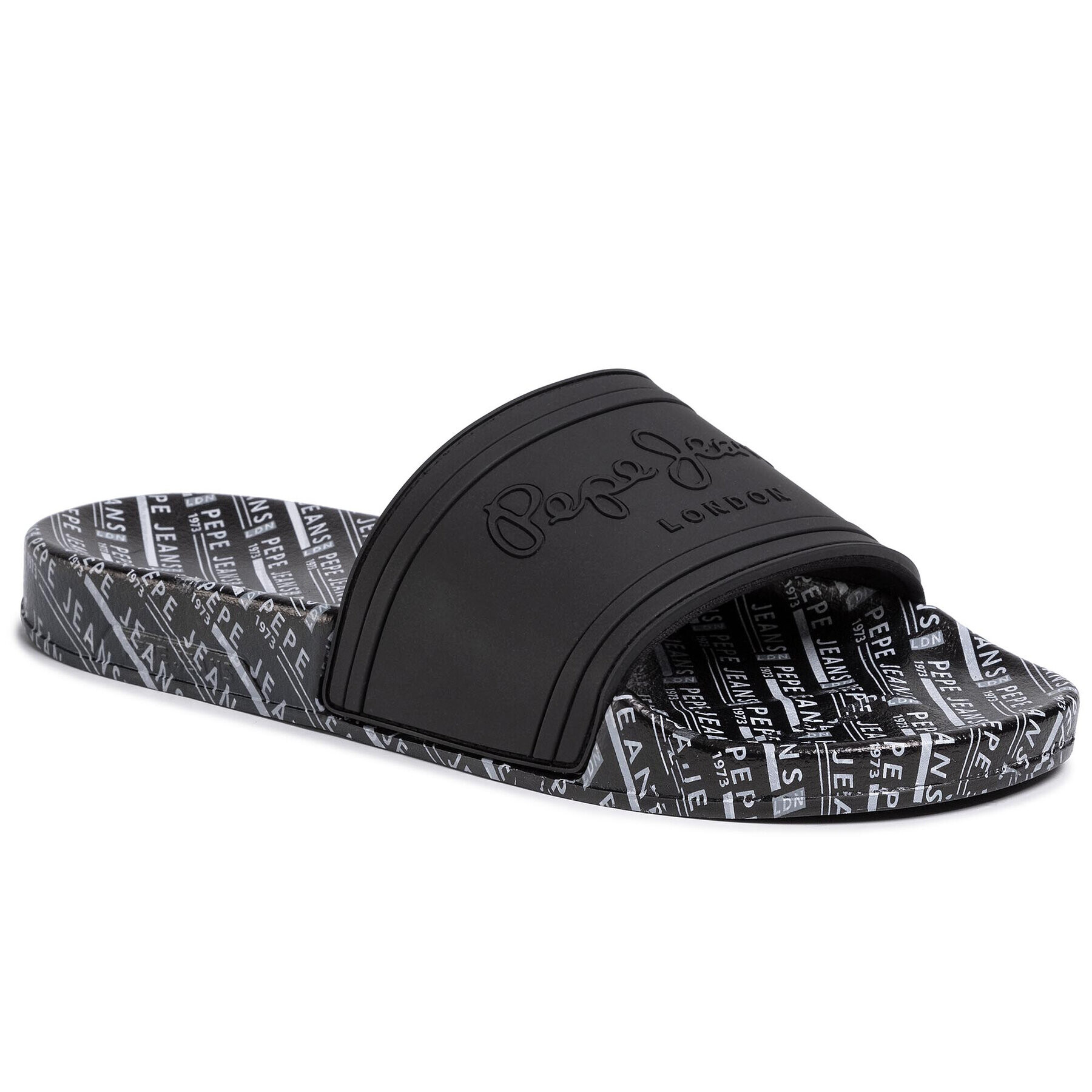 Pepe Jeans Чехли Slider All Over Man PMS70082 Черен - Pepit.bg