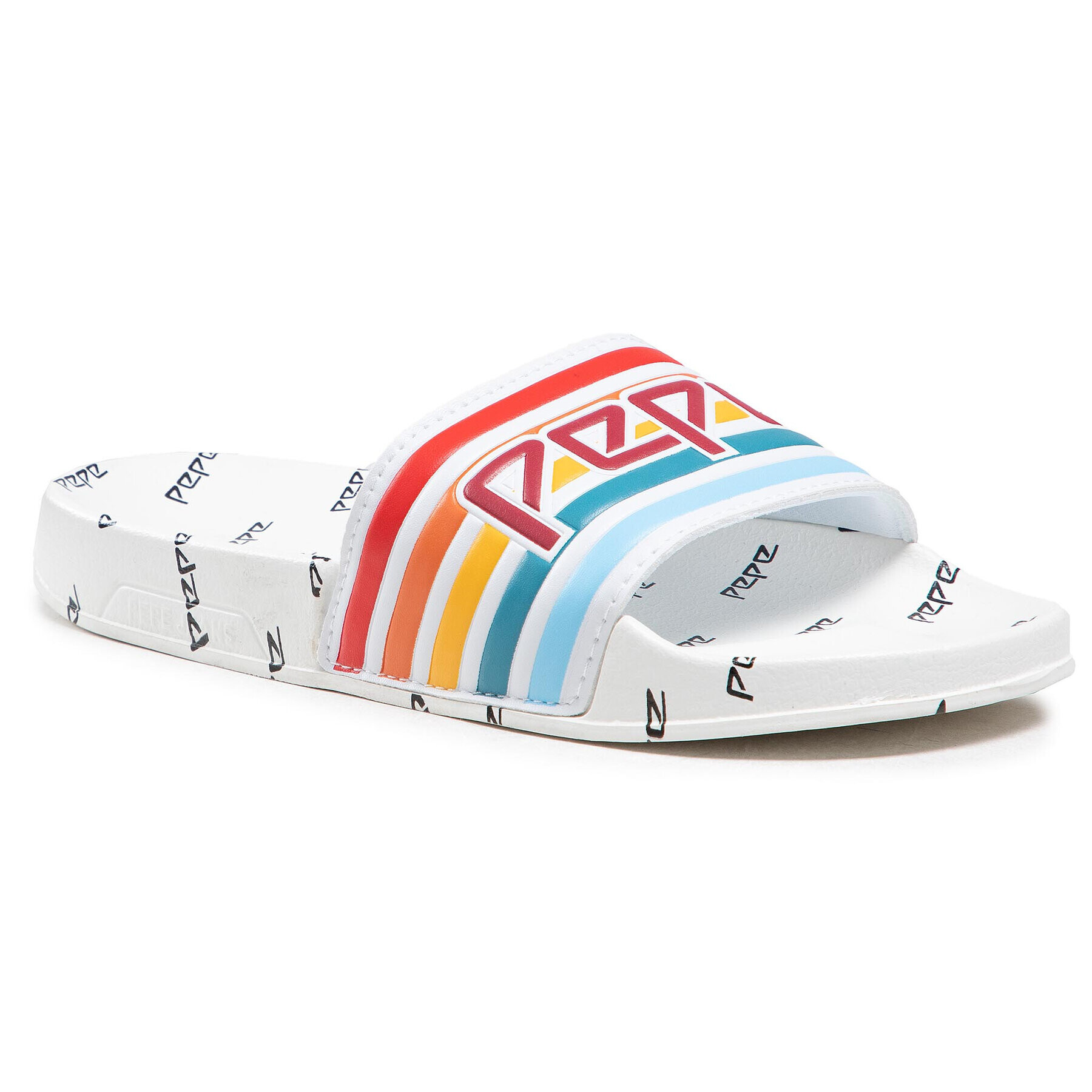 Pepe Jeans Чехли Slider Archive PLS70076 Бял - Pepit.bg