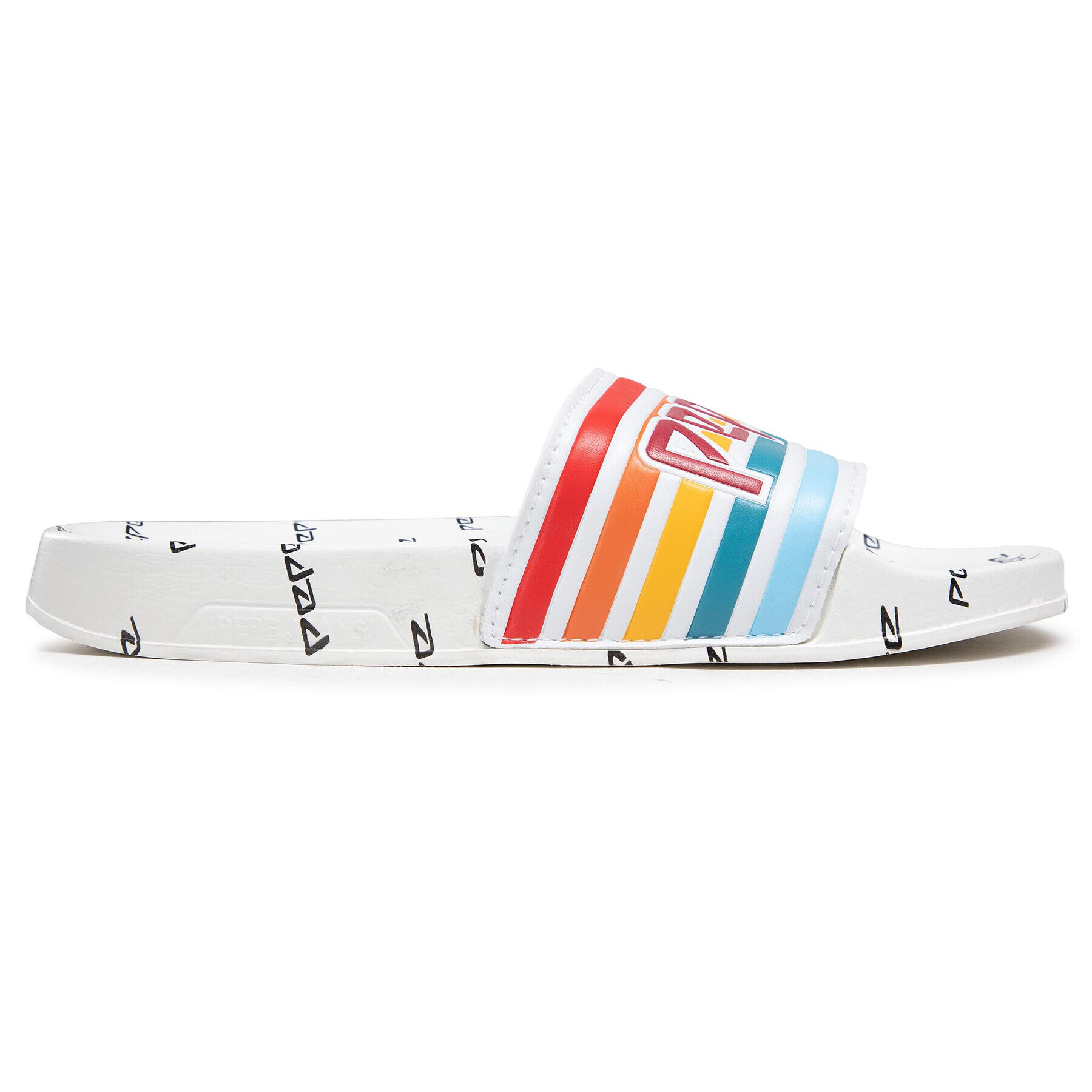 Pepe Jeans Чехли Slider Archive PLS70076 Бял - Pepit.bg