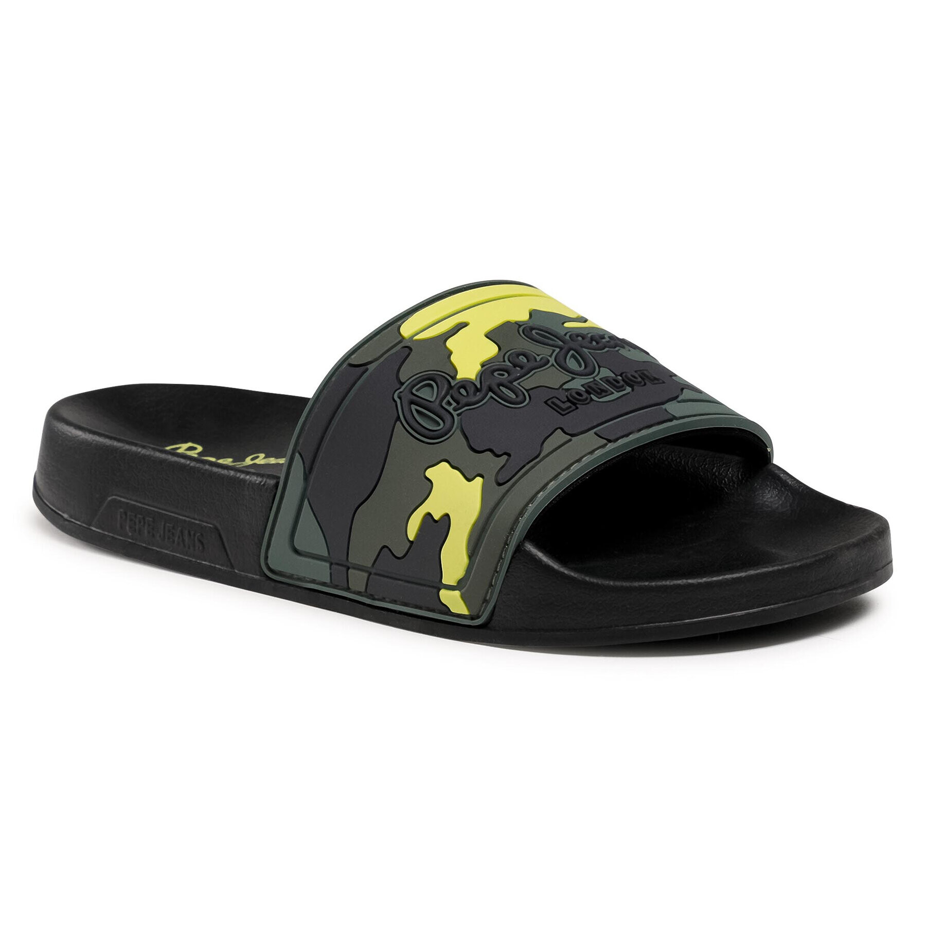 Pepe Jeans Чехли Slider Camo Boys PBS70045 Зелен - Pepit.bg