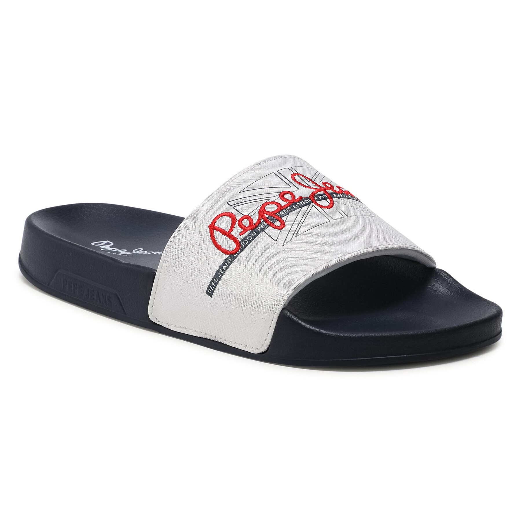 Pepe Jeans Чехли Slider Flag PLS70097 Бял - Pepit.bg