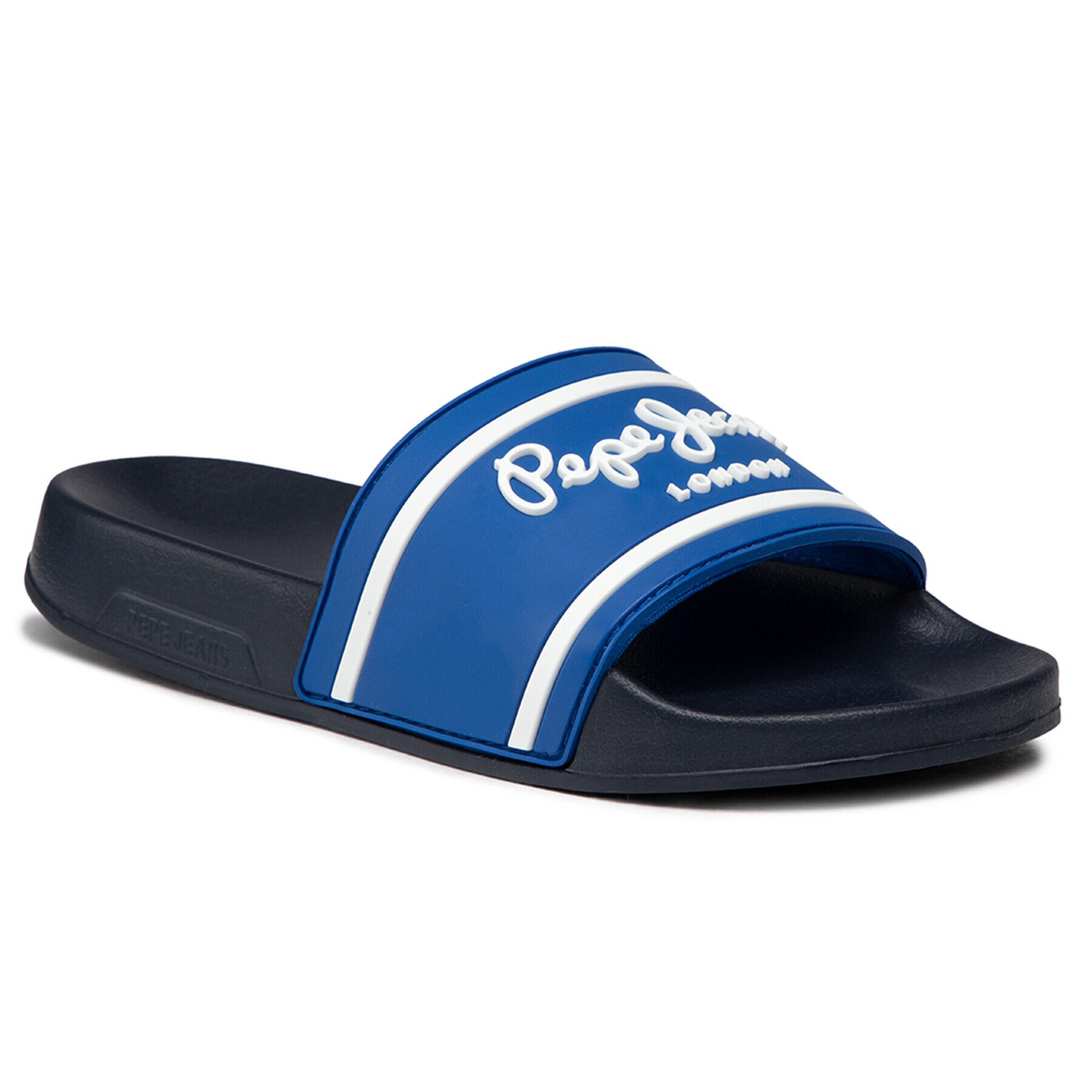 Pepe Jeans Чехли Slider Logo Boys PBS70037 Тъмносин - Pepit.bg