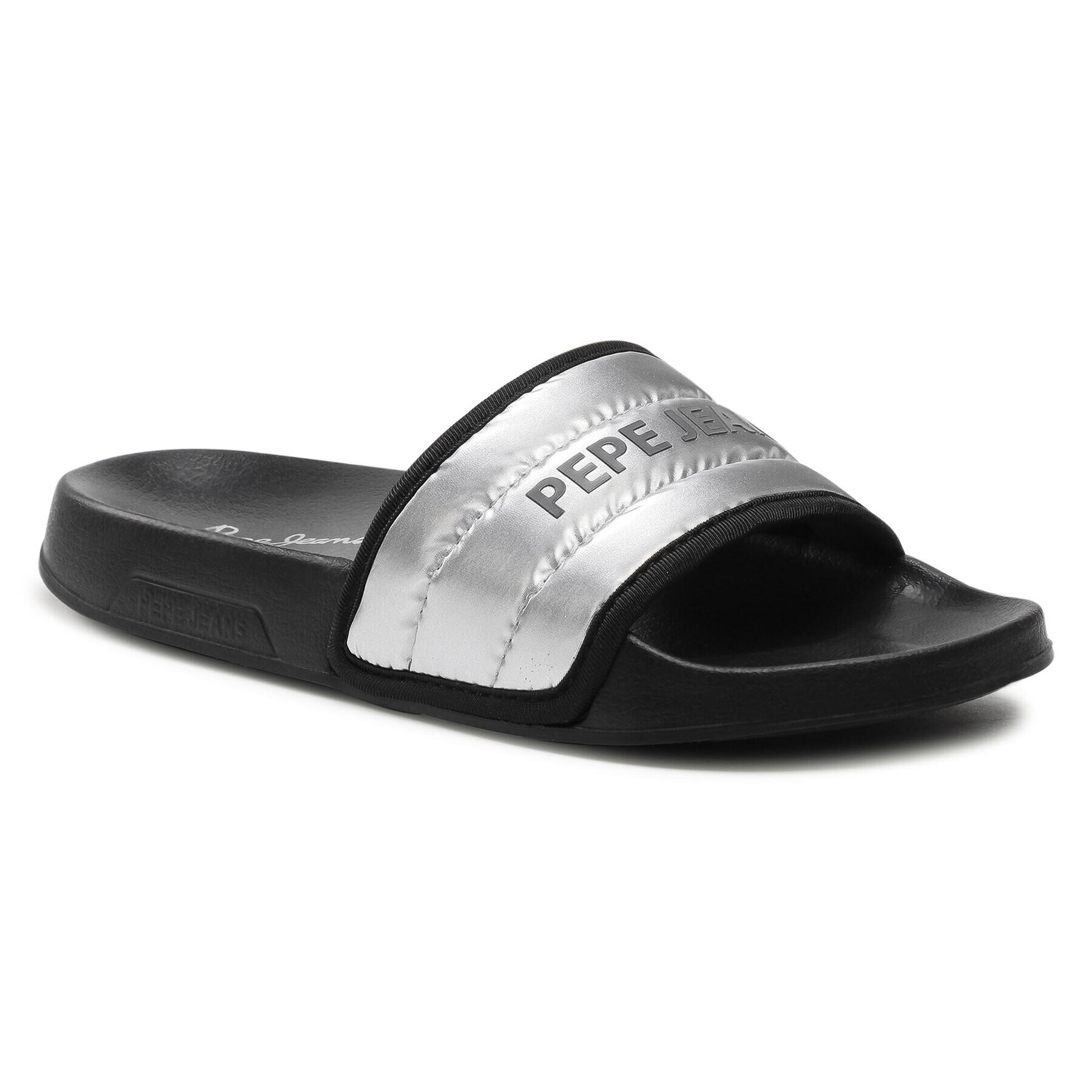 Pepe Jeans Чехли Slider Nyl PLS70102 Сребрист - Pepit.bg