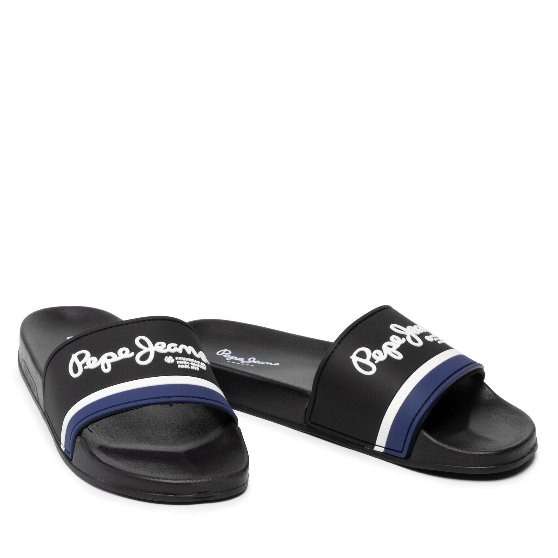 Pepe Jeans Чехли Slider Portobello PMS70108 Черен - Pepit.bg