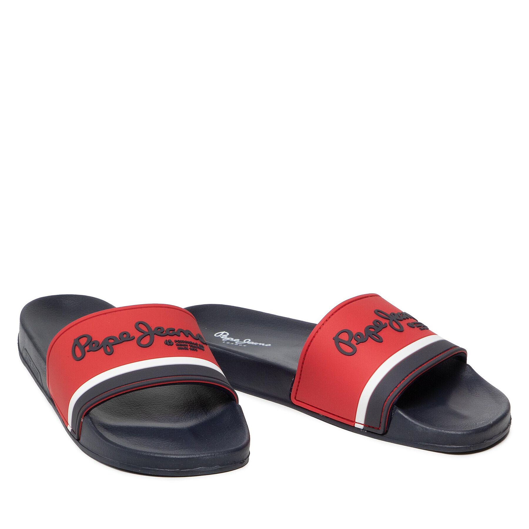 Pepe Jeans Чехли Slider Portobello PMS70108 Червен - Pepit.bg