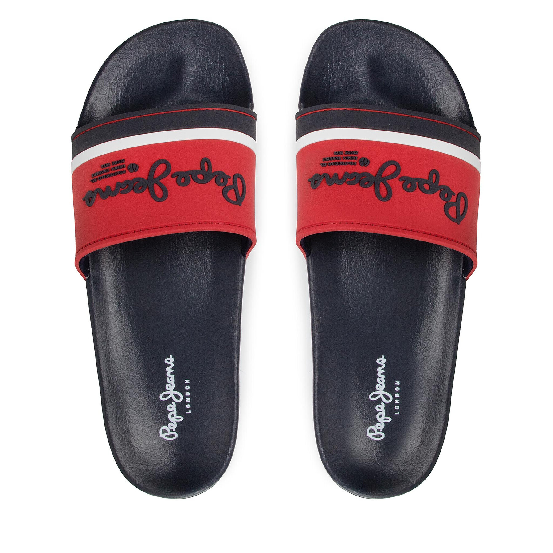 Pepe Jeans Чехли Slider Portobello PMS70108 Червен - Pepit.bg