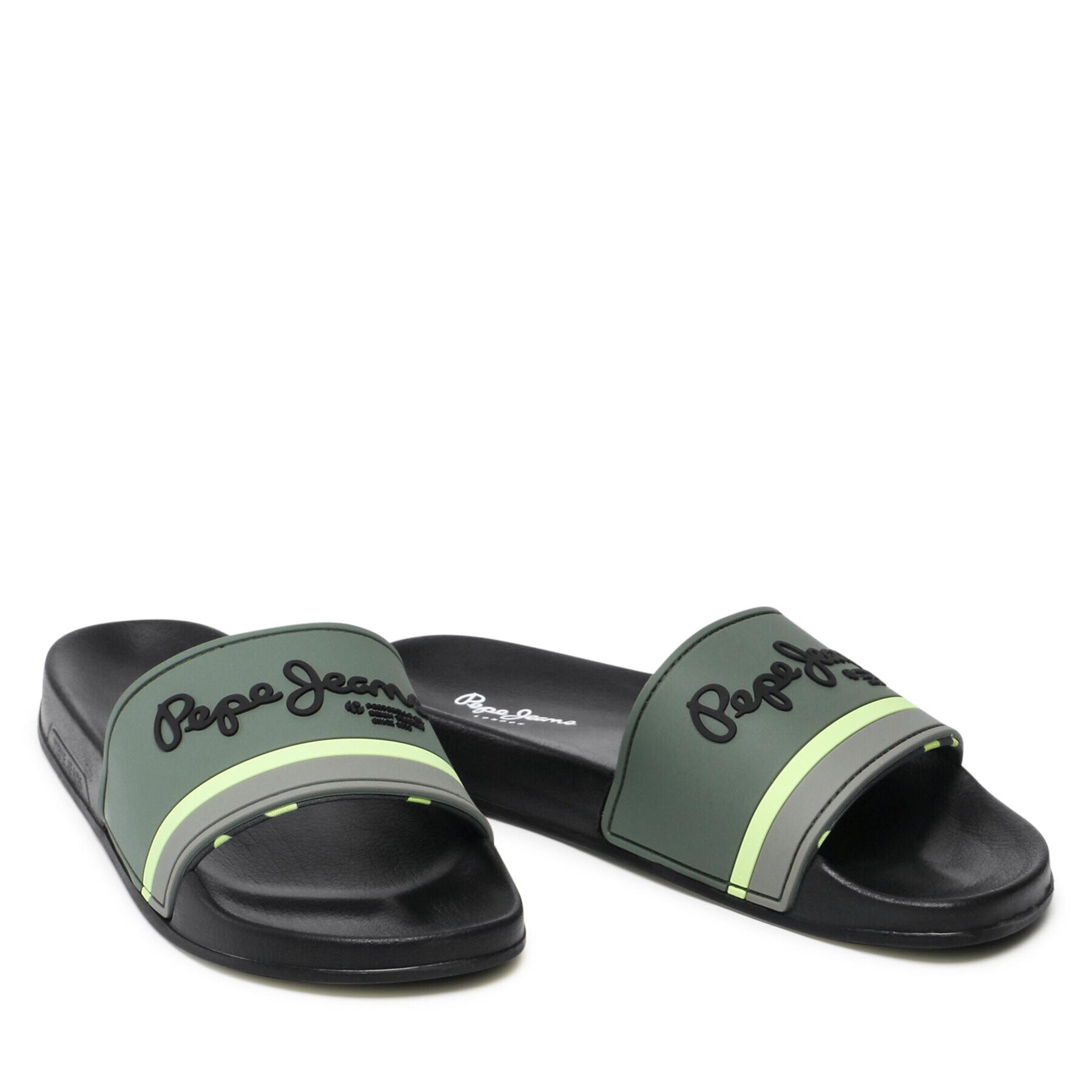 Pepe Jeans Чехли Slider Portobello PMS70108 Зелен - Pepit.bg