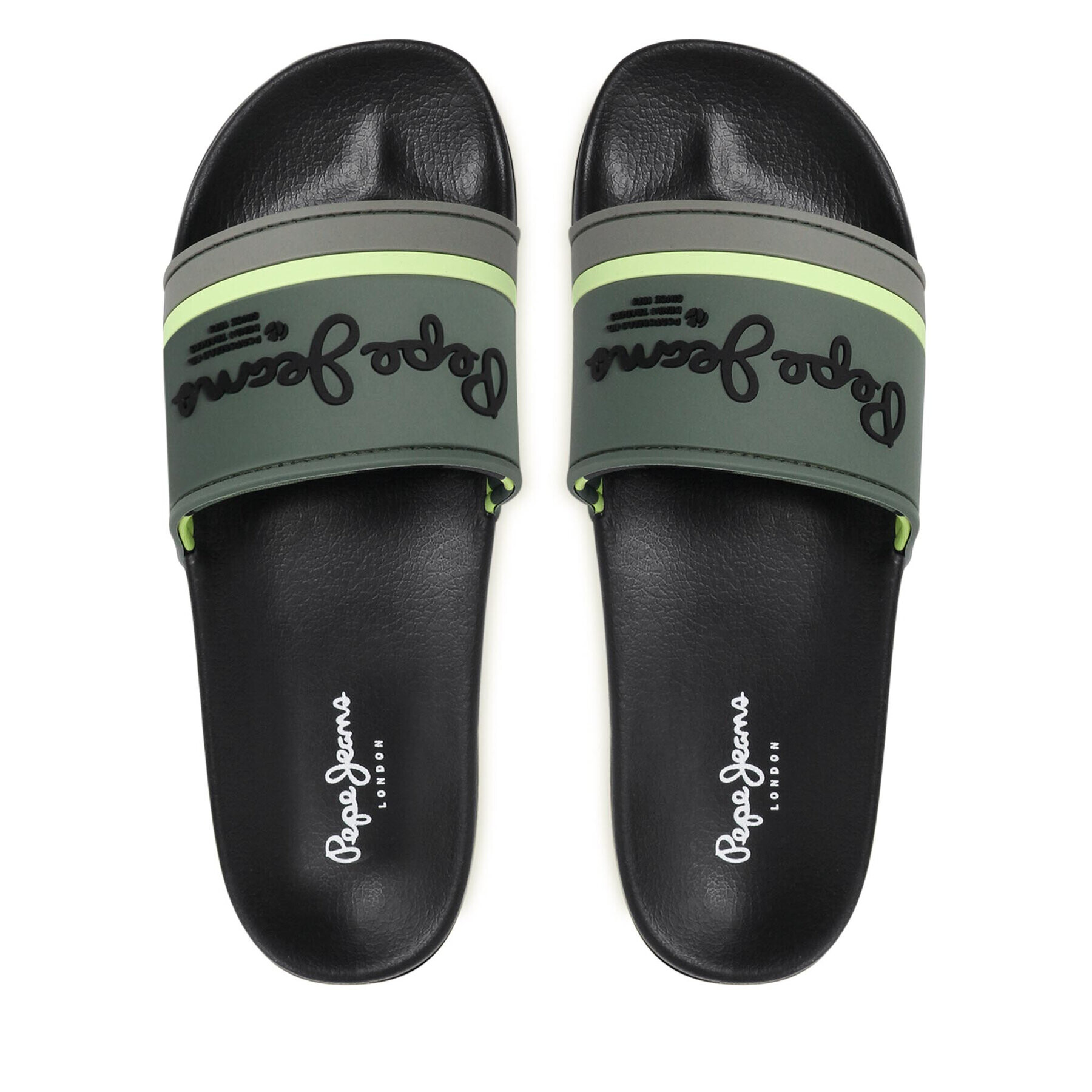 Pepe Jeans Чехли Slider Portobello PMS70108 Зелен - Pepit.bg