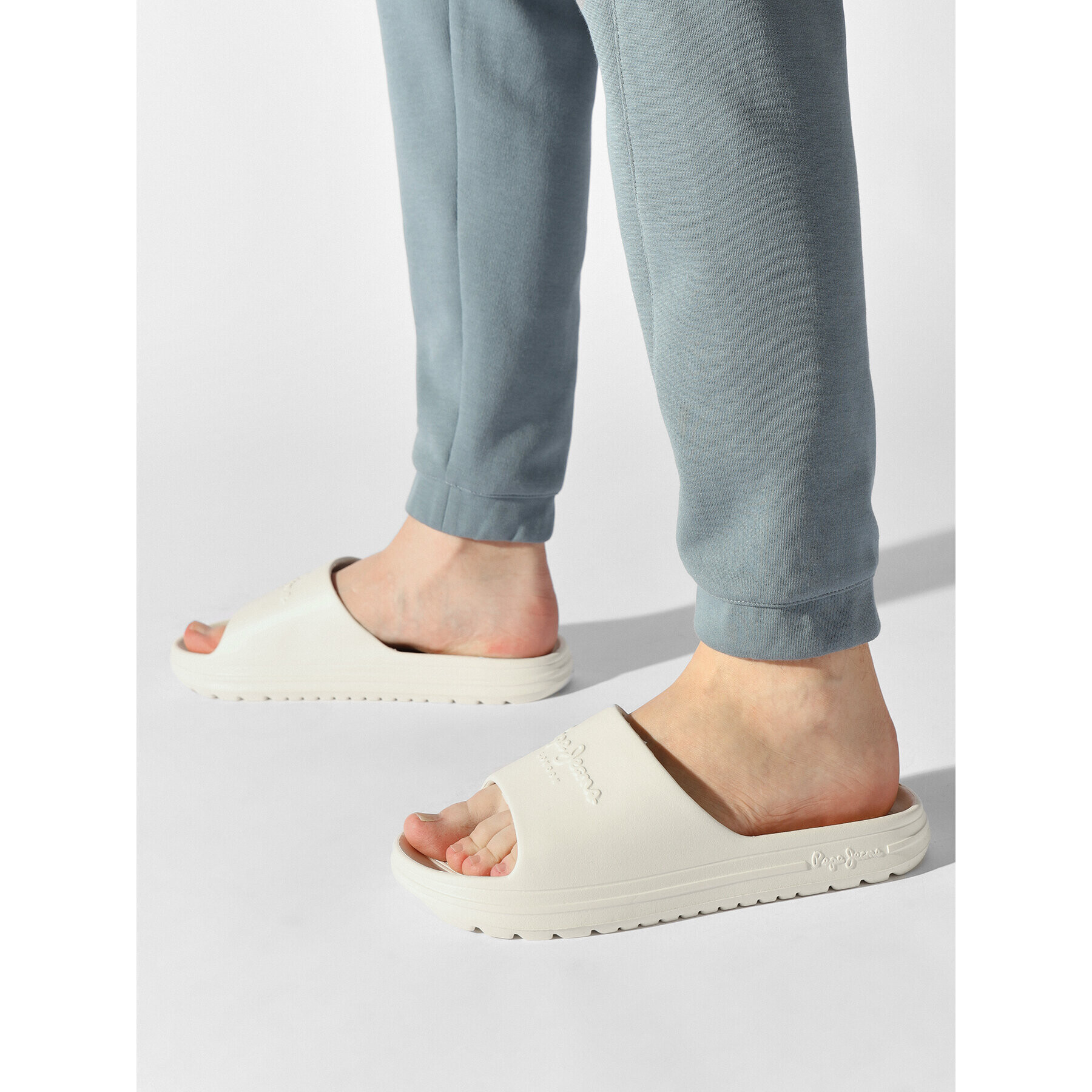 Pepe Jeans Чехли Beach Slide PMS70121 Бял - Pepit.bg