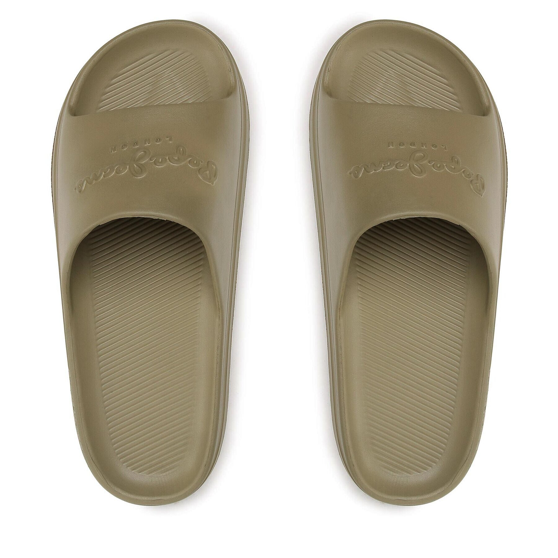 Pepe Jeans Чехли Beach Slide PMS70121 Каки - Pepit.bg