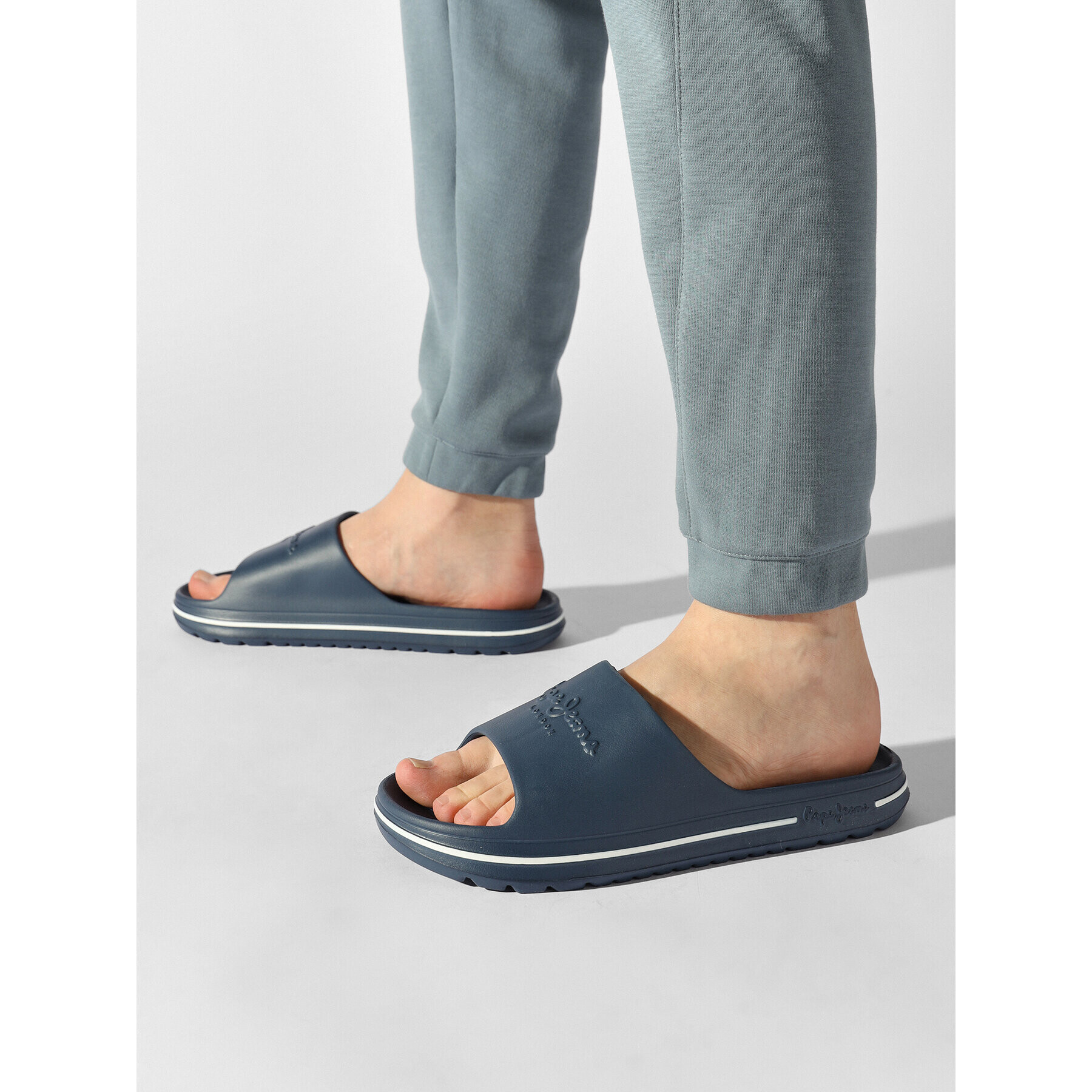 Pepe Jeans Чехли Beach Slide PMS70121 Тъмносин - Pepit.bg