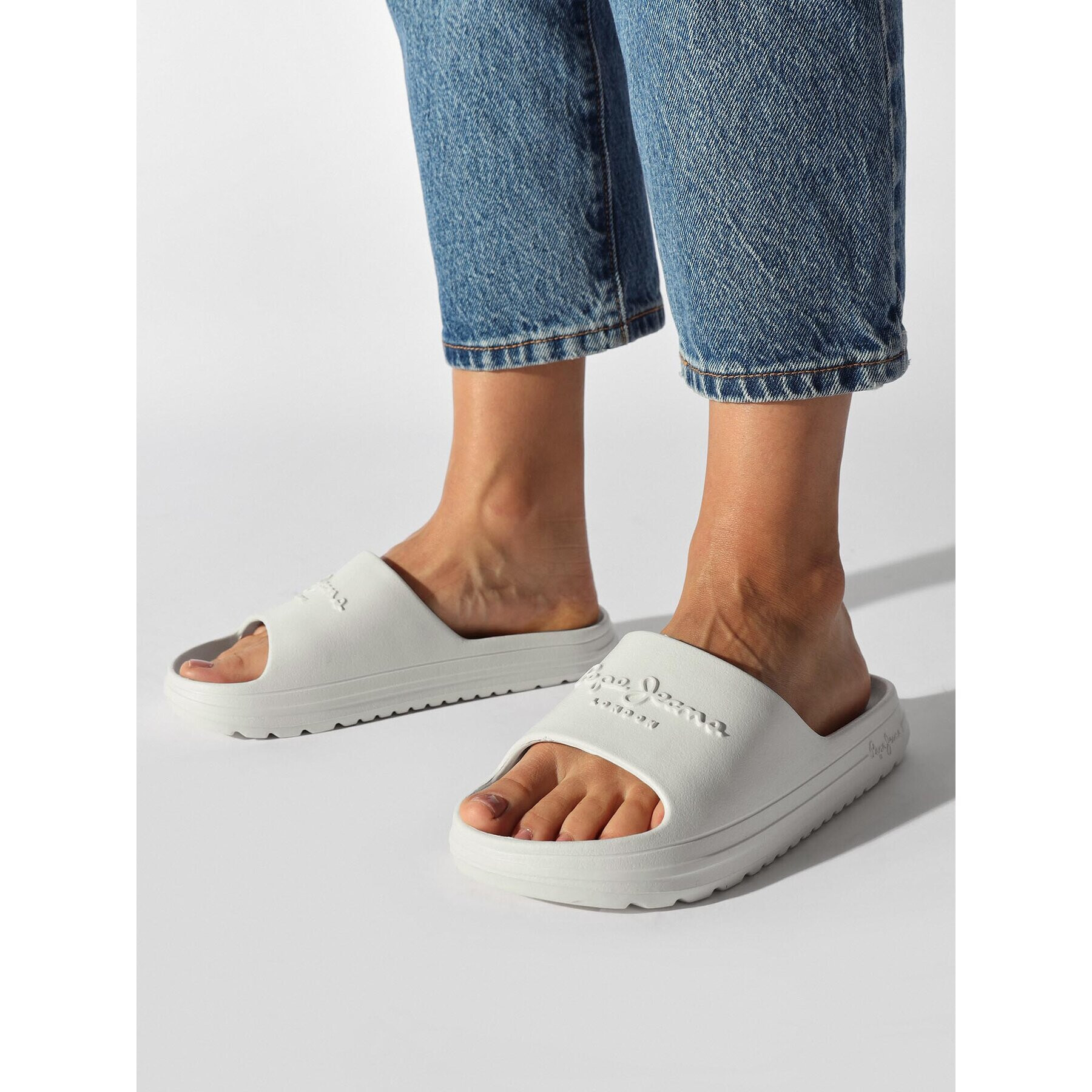 Pepe Jeans Чехли Beach Slide W PLS70131 Бял - Pepit.bg