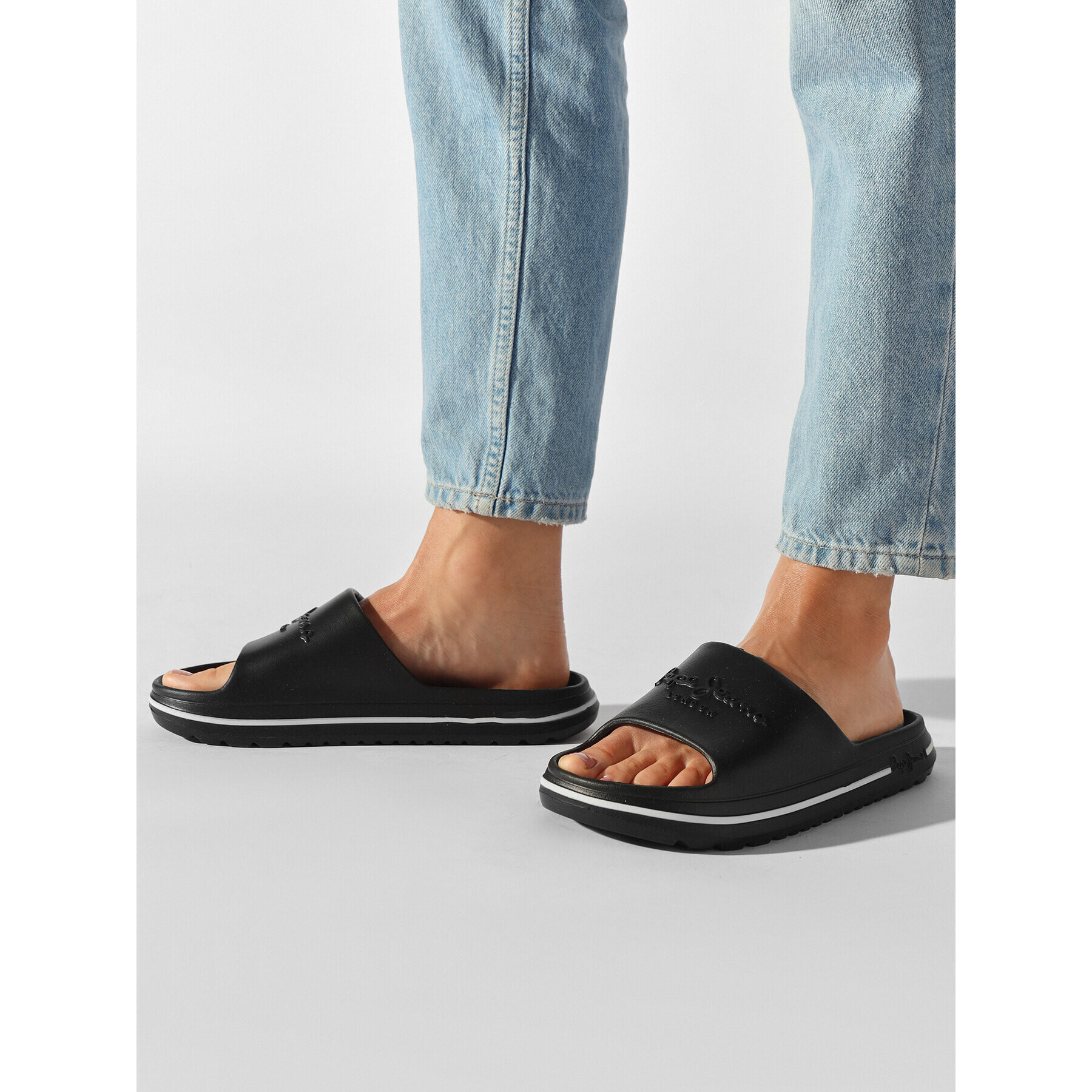 Pepe Jeans Чехли Beach Slide W PLS70131 Черен - Pepit.bg
