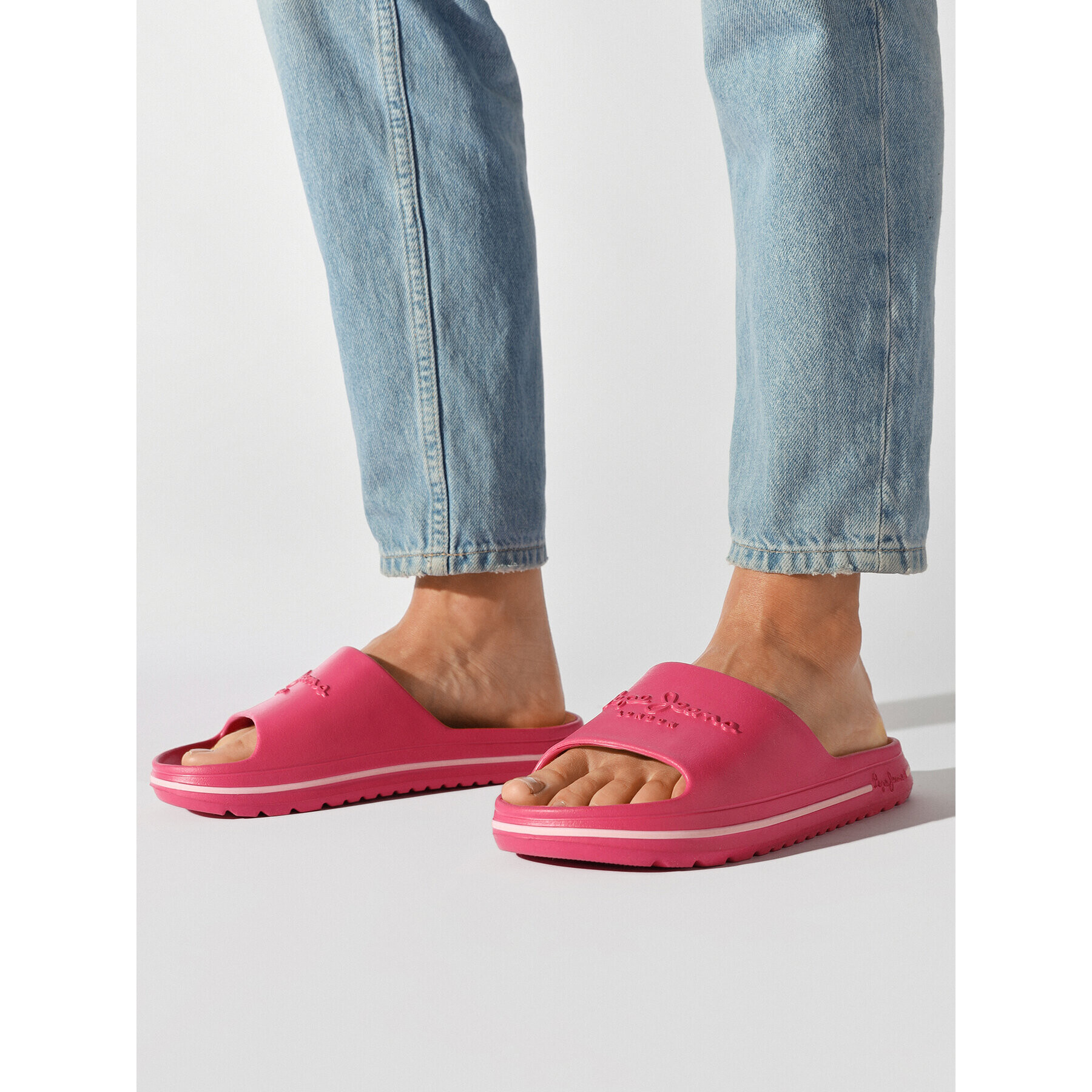 Pepe Jeans Чехли Beach Slide W PLS70131 Розов - Pepit.bg