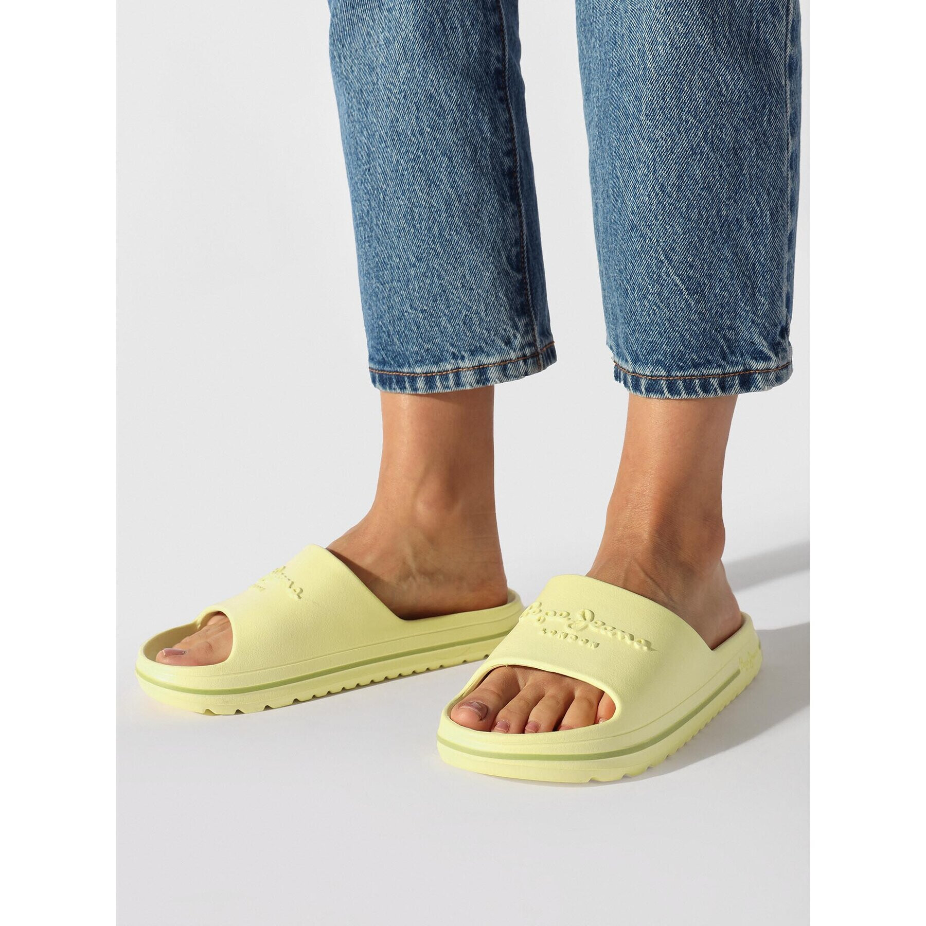 Pepe Jeans Чехли Beach Slide W PLS70131 Жълт - Pepit.bg